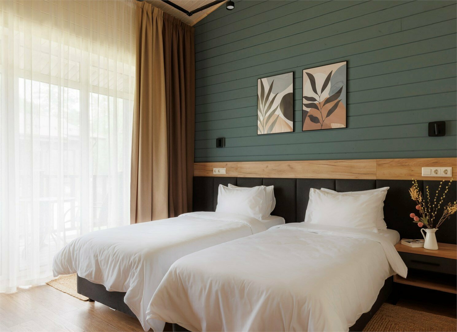 Стандарт с двумя раздельными кроватями и балконом