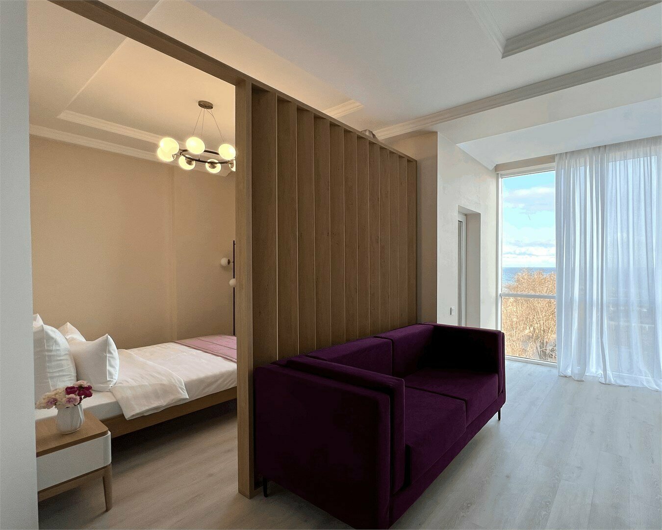 Семейный люкс с террасой c видом на море