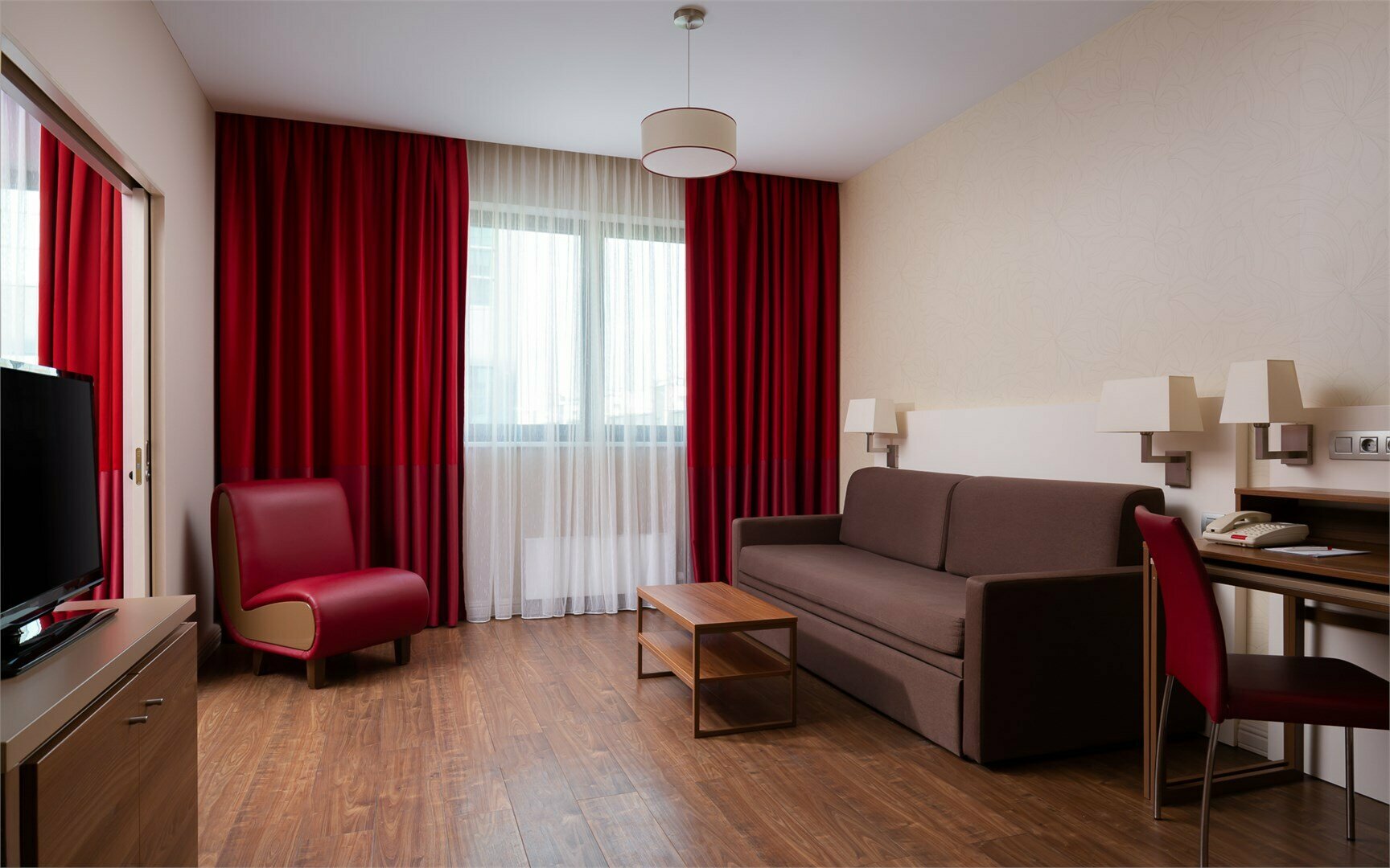 Апартаменты, 1 спальня – с двуспальной кроватью