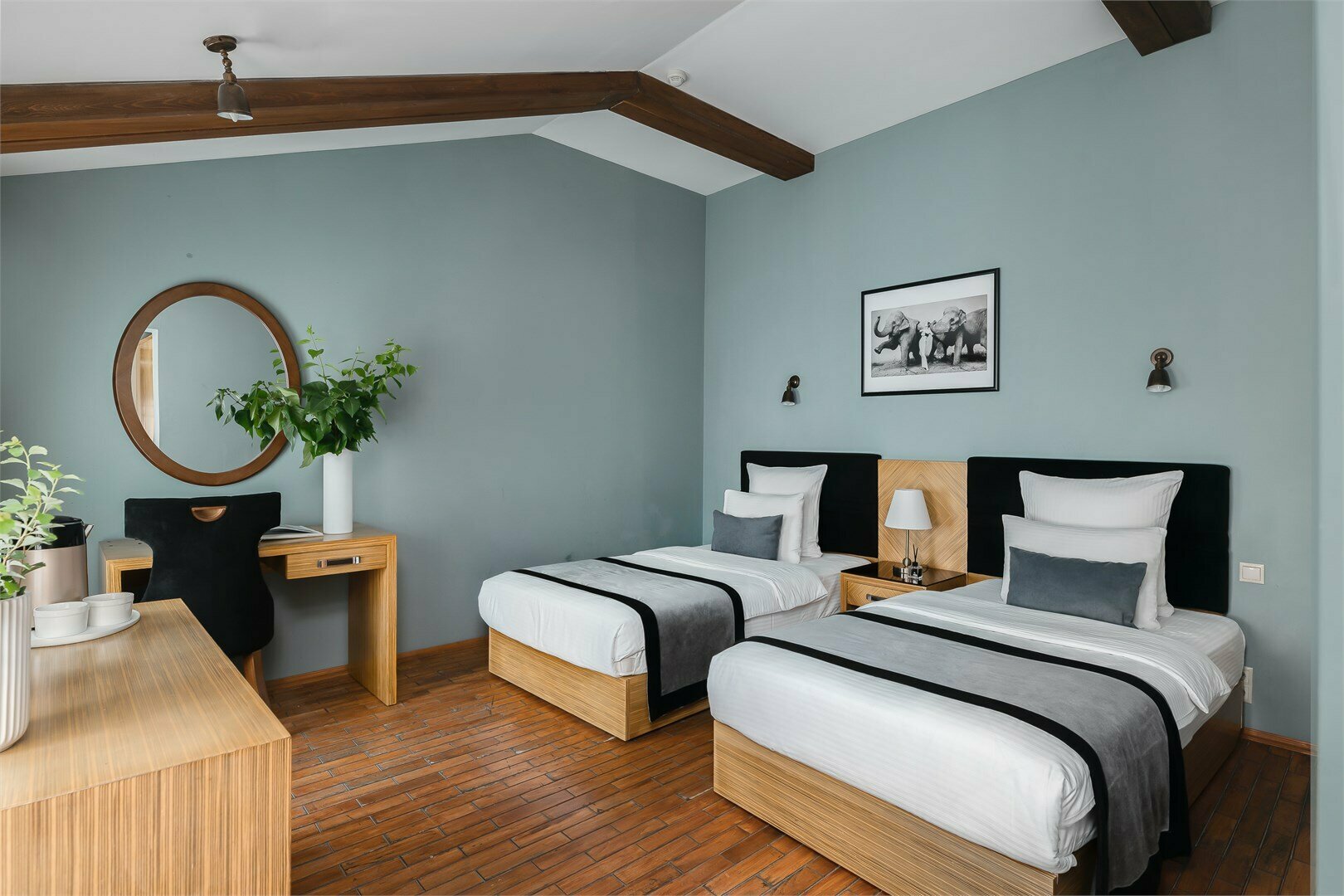 Двухместный номер с 2 отдельными кроватями, вид на город