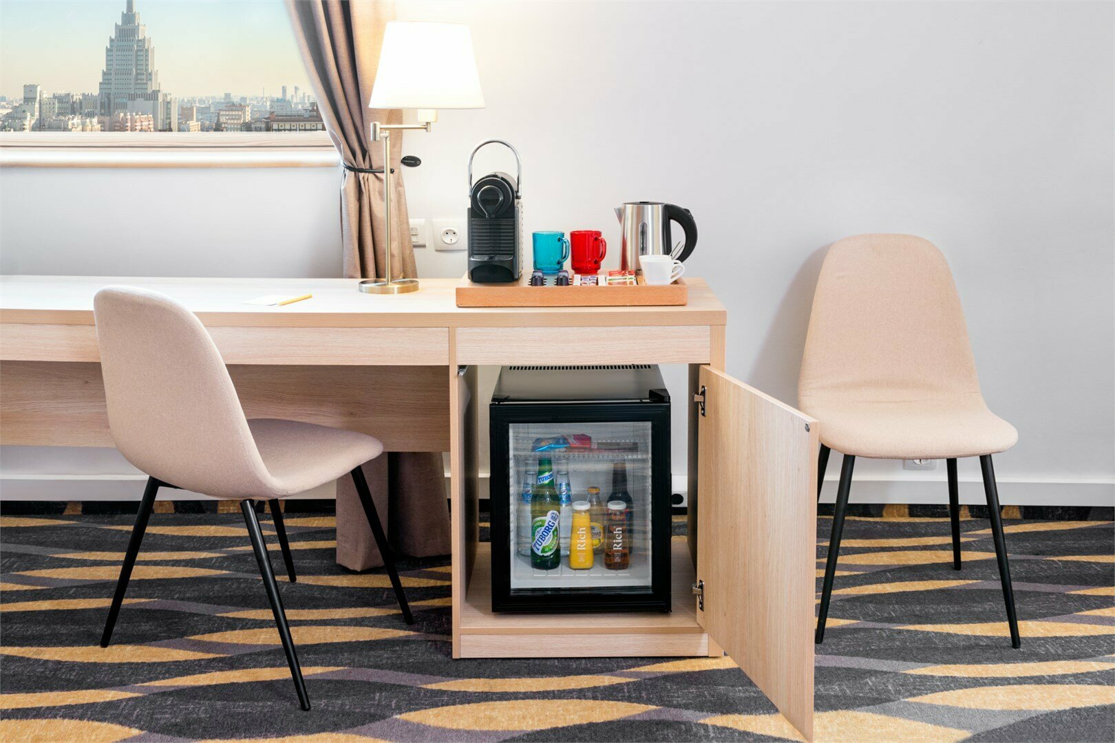 Номер Executive, с панорамным видом на город - с двуспальной кроватью и диваном-кроватью