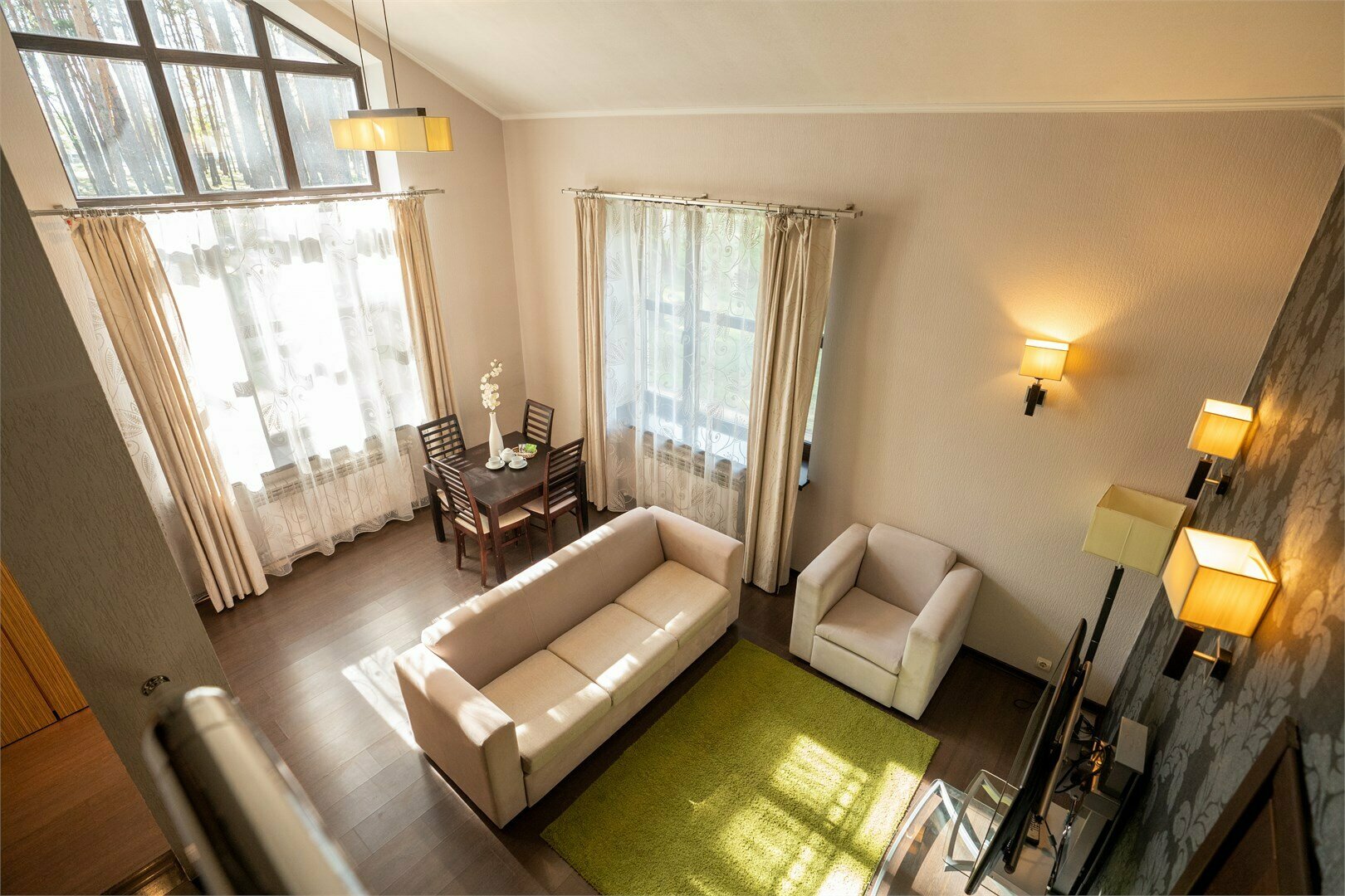 Апартаменты с 1 спальней в коттедже