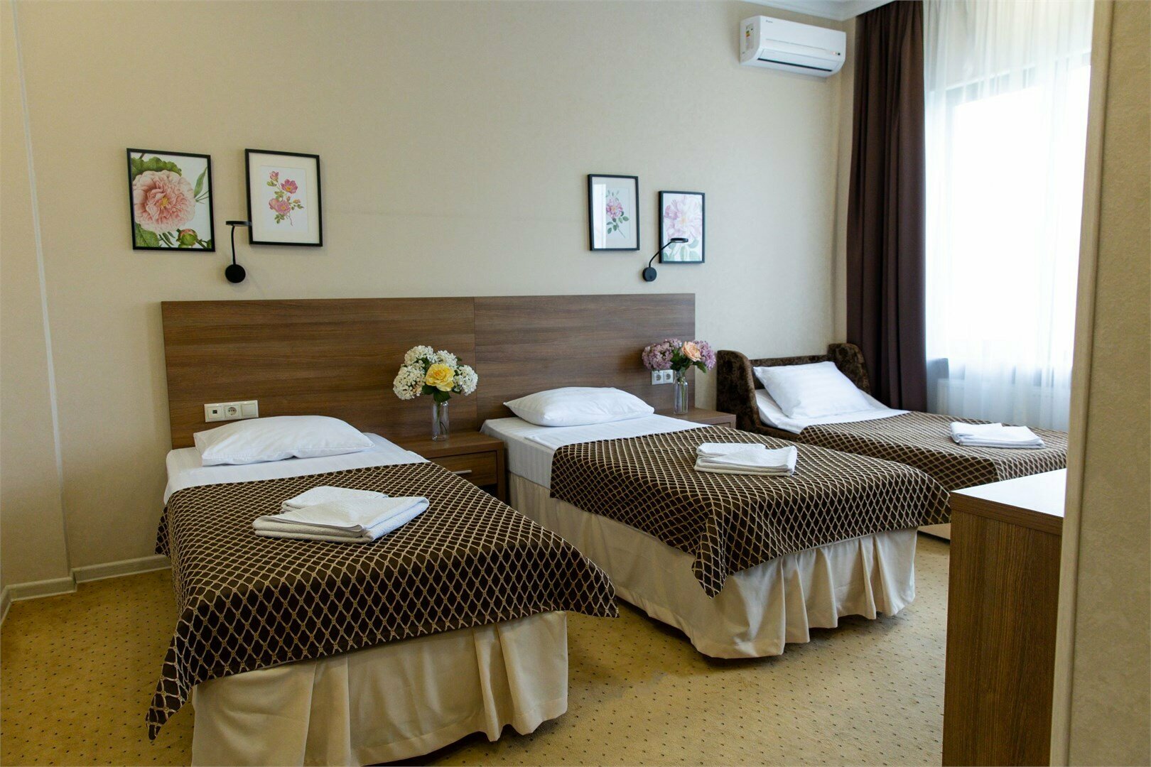 Трехместный номер стандарт ( 1 этаж )