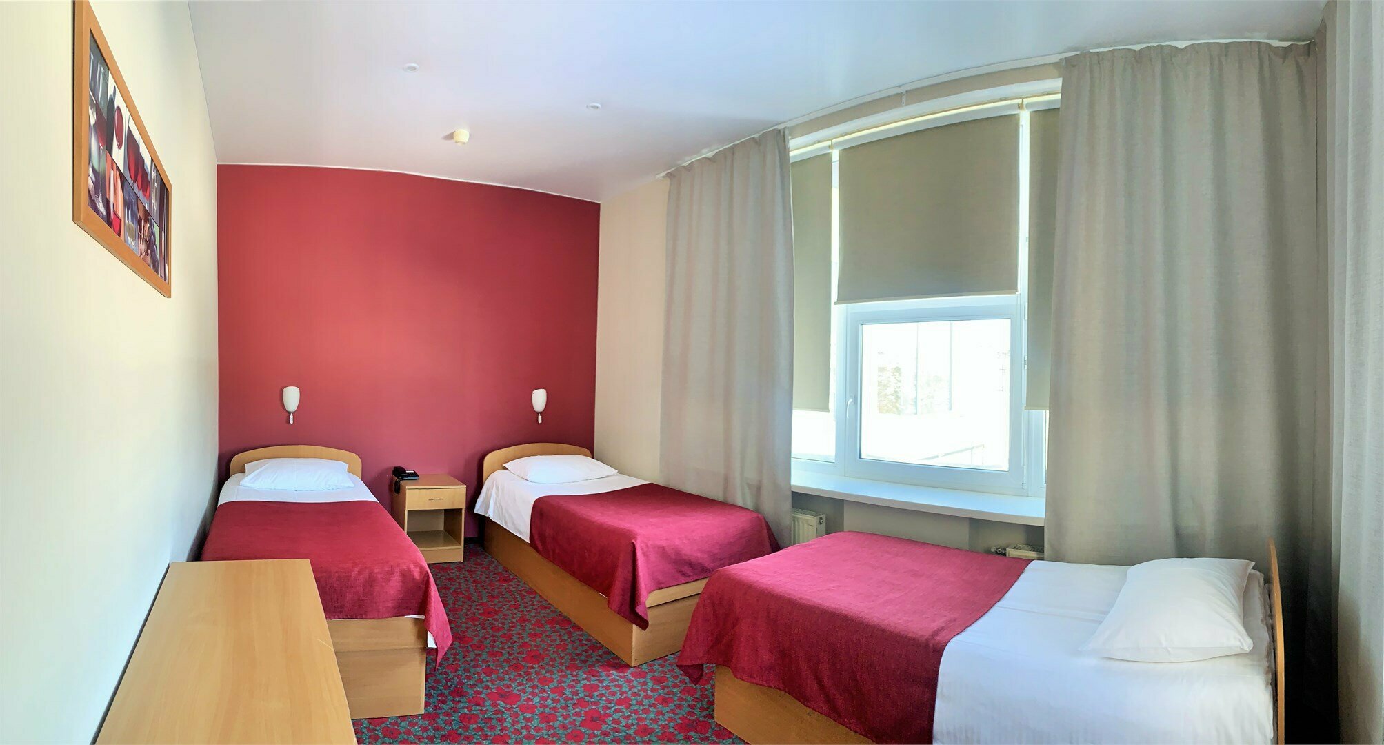 Семейный трехместный