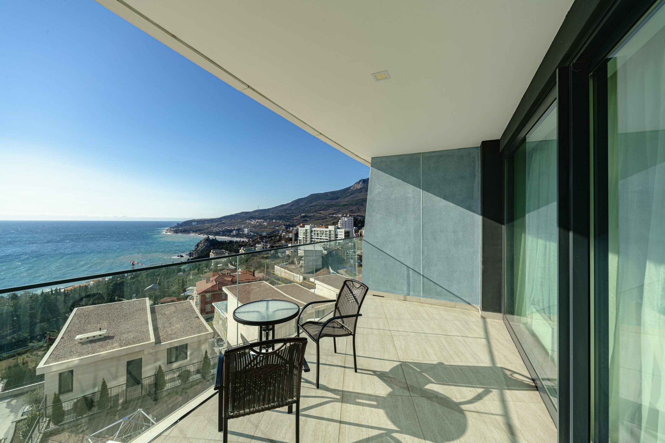 Двухместный номер с 1 кроватью и балконом, вид на море