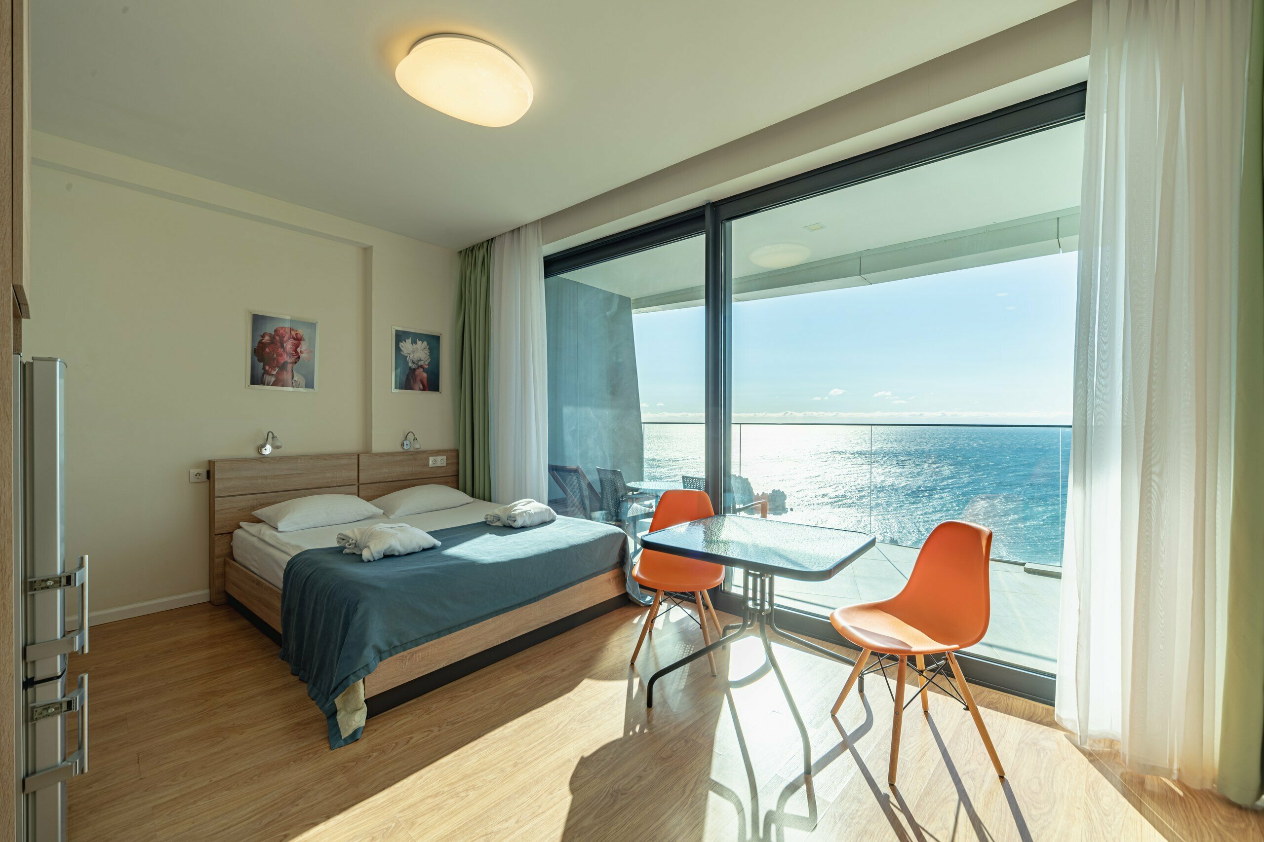 Двухместный номер с 1 кроватью и балконом, вид на море