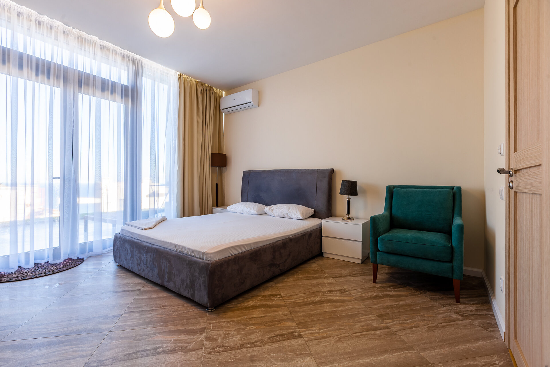 Двухместный номер с 1 кроватью и террасой