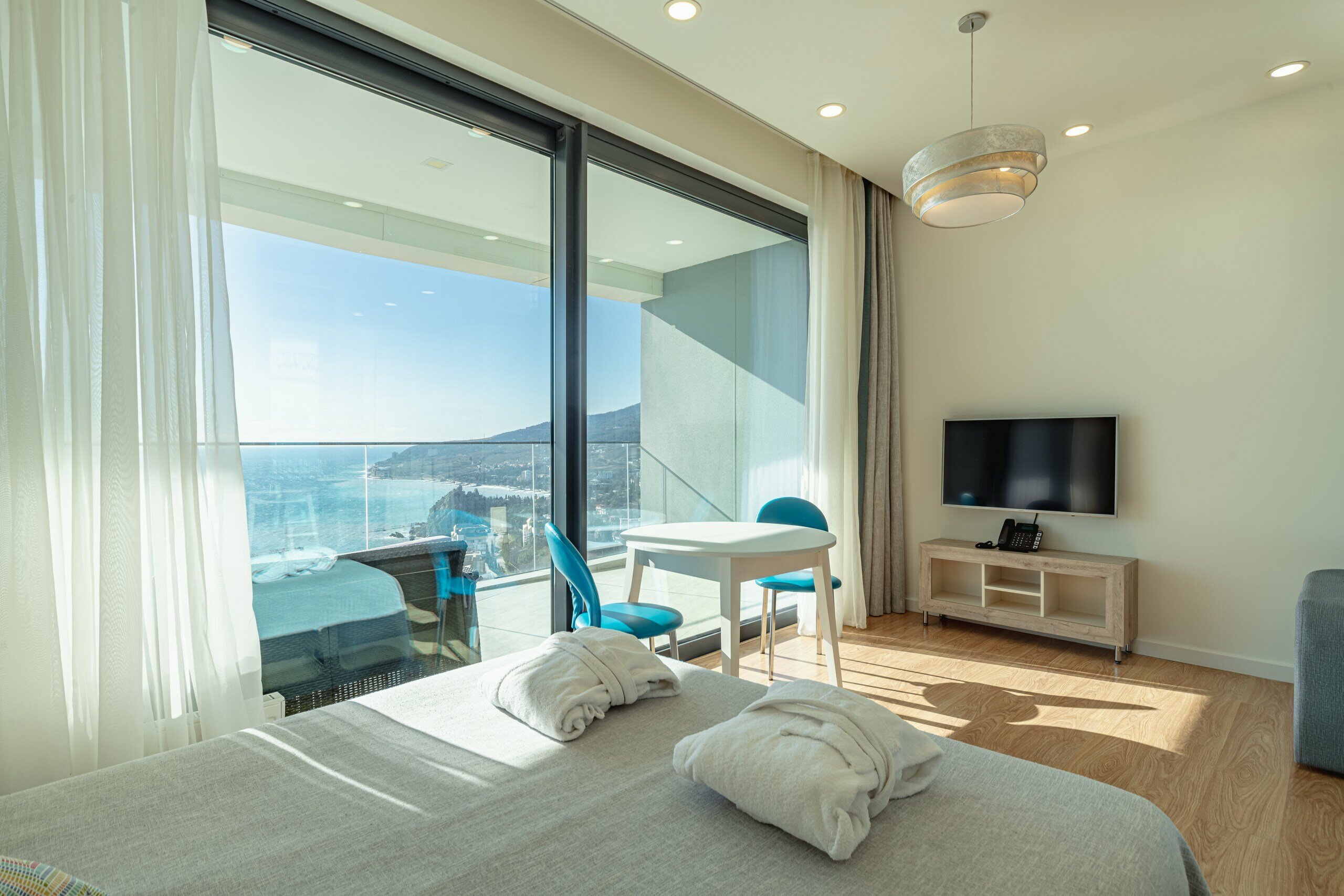 Двухместный номер с 1 кроватью и балконом, вид на море