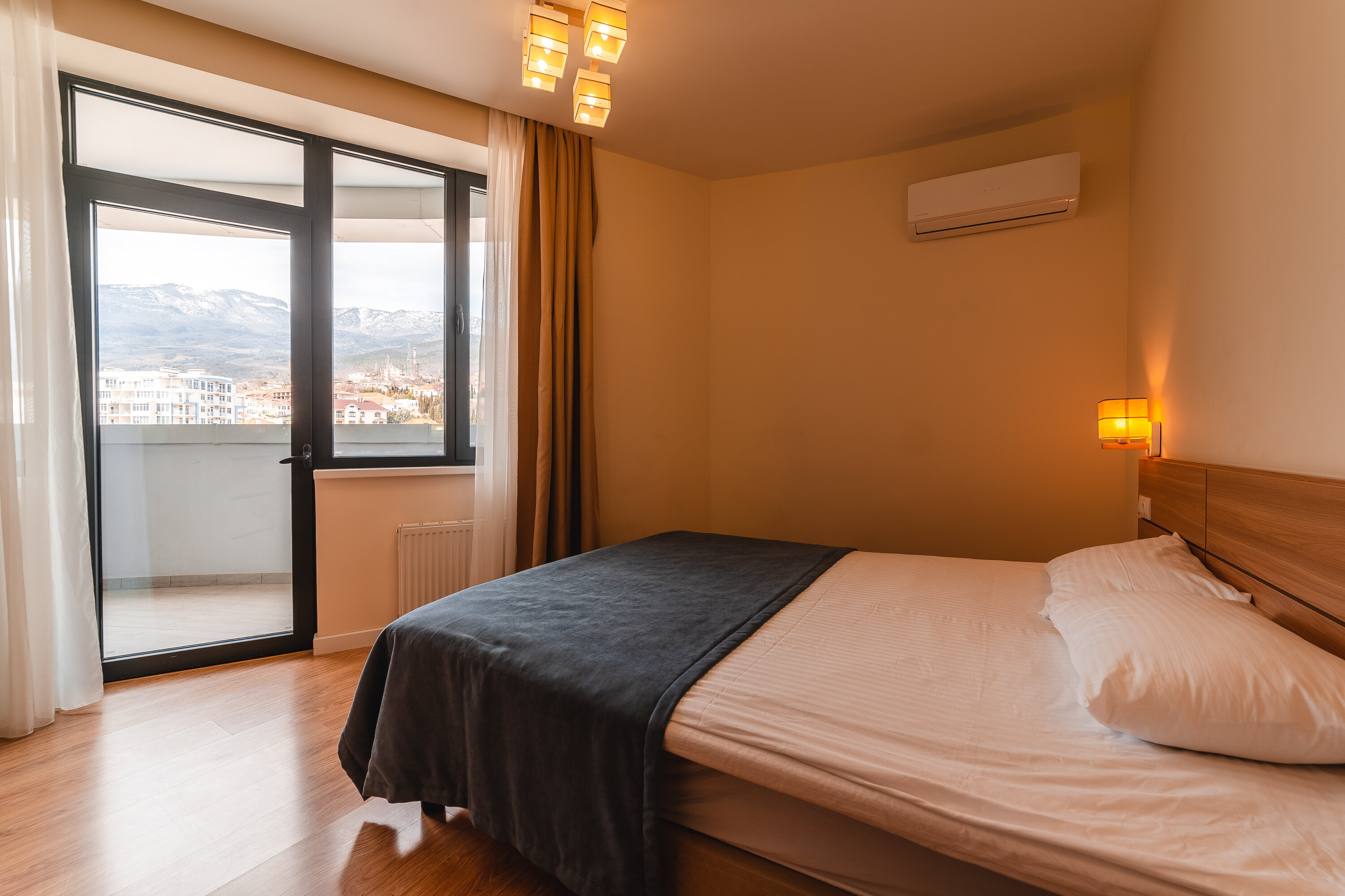 Двухместный номер с 1 кроватью и видом на горы