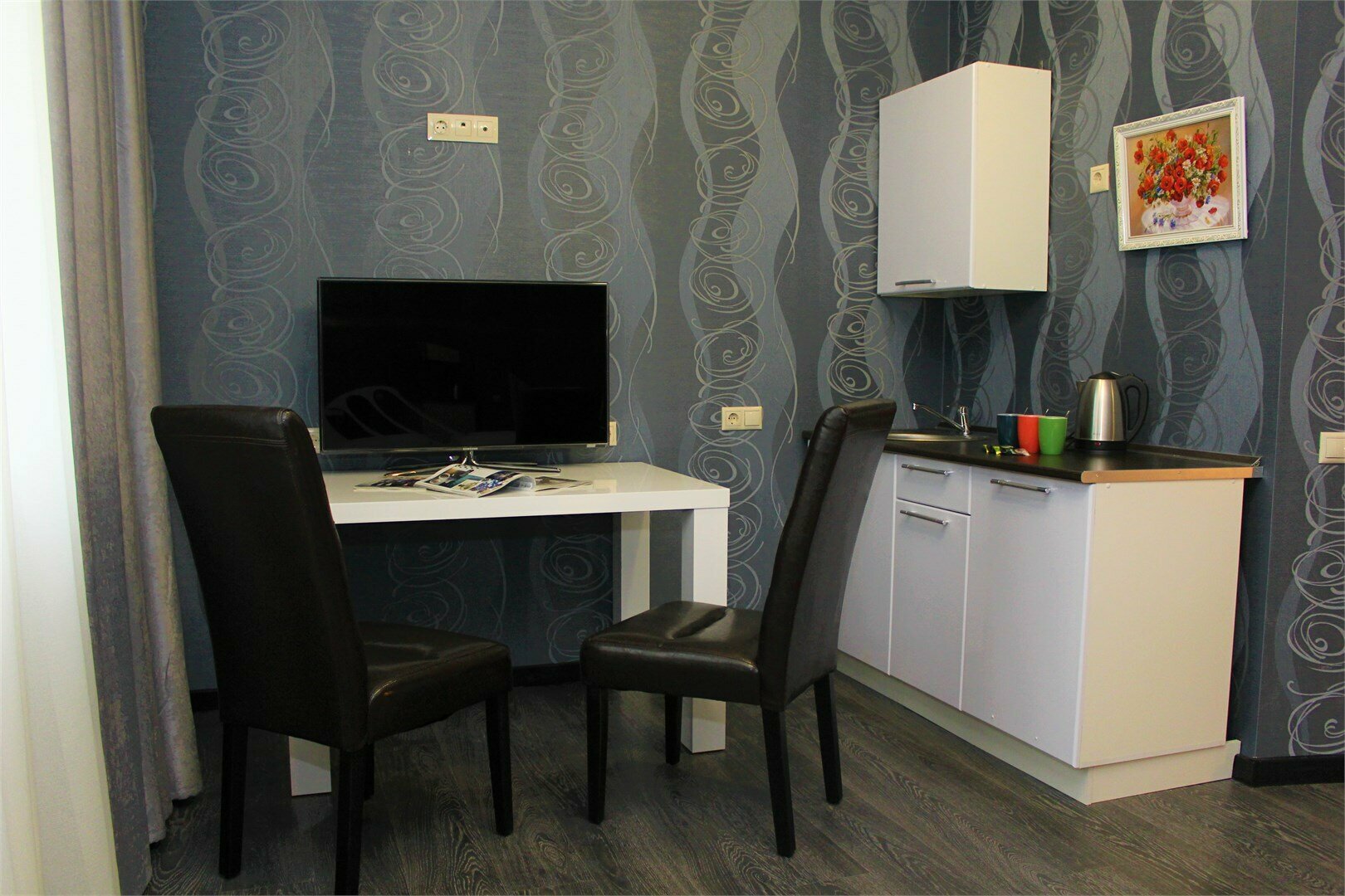 205 - Апартаменты Делюкс с кухней, с 1 кроватью размера "king-size", бесплатная стоянка