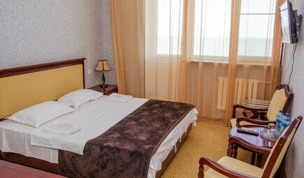 Двухместный номер с 1 кроватью и балконом, вид на море