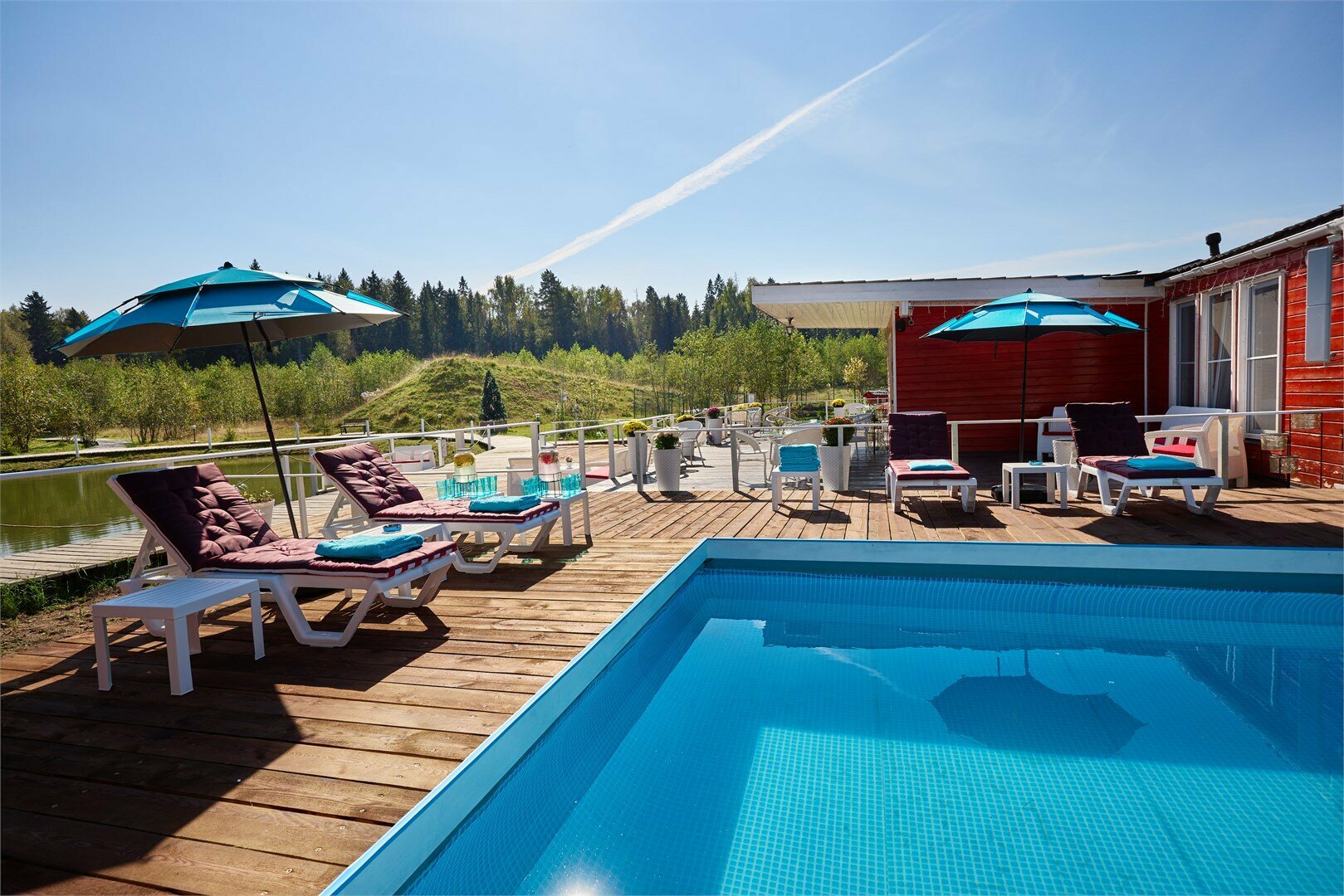 ШАЛЕ ДЕ ЛЮКС ИЗ БРУСА С КУПЕЛЬЮ НА ДРОВАХ