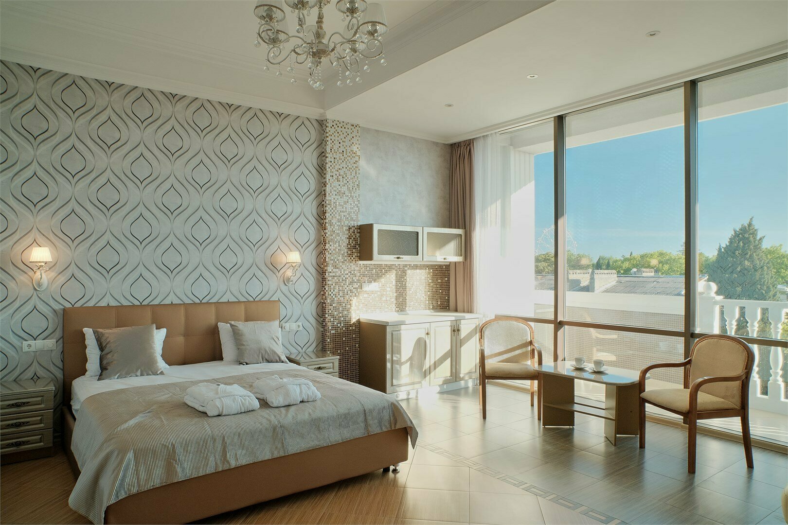 Улучшенный номер с кроватью размера «king-size»