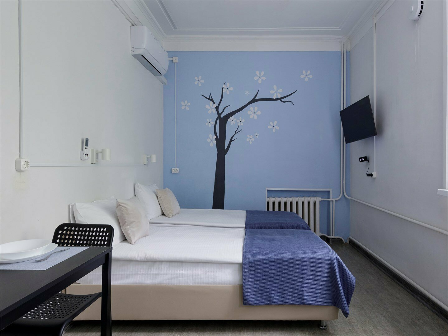 Студия с двумя раздельными кроватями