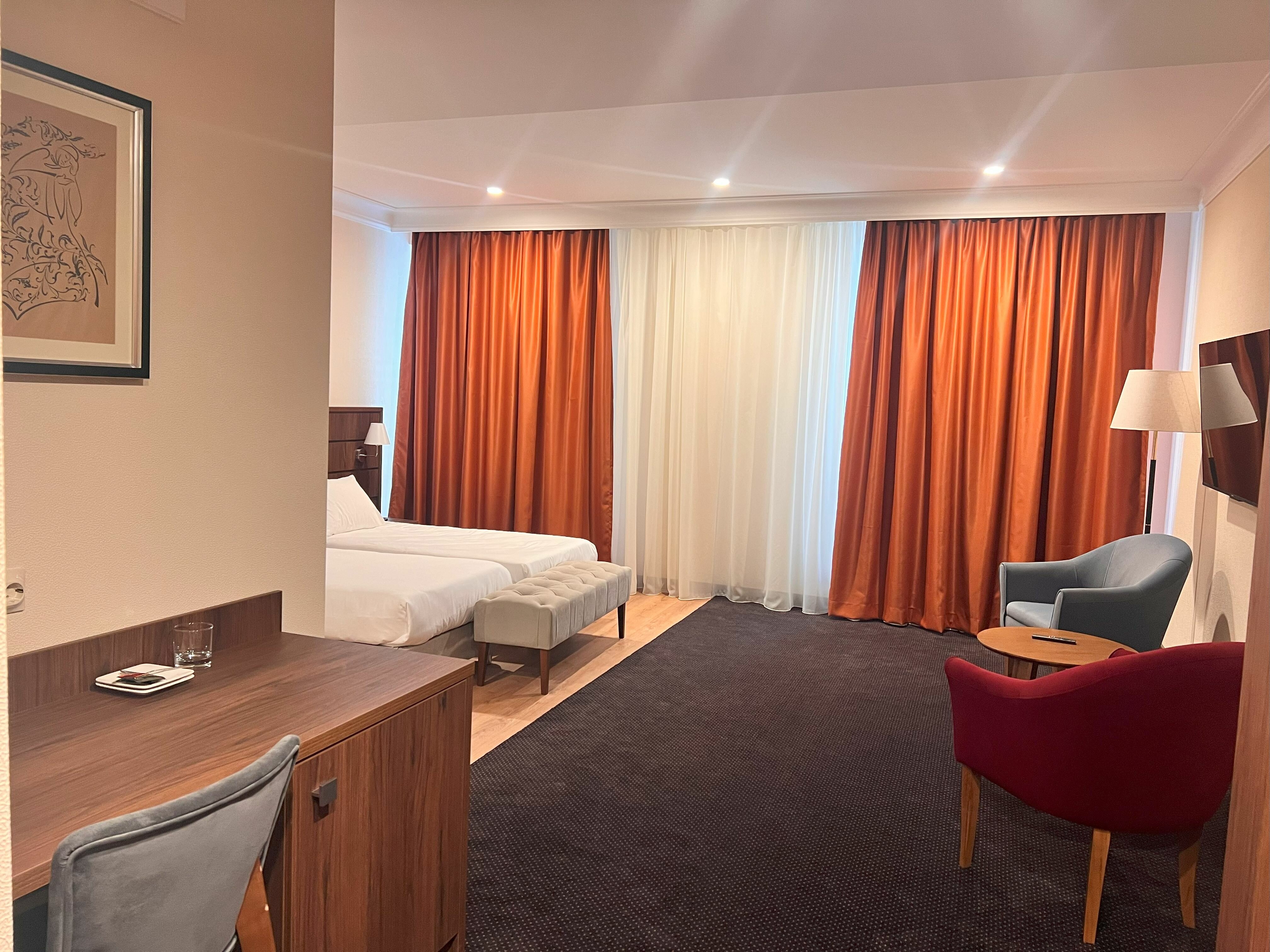 Двухместный номер с 2 отдельными кроватями, вид на горы