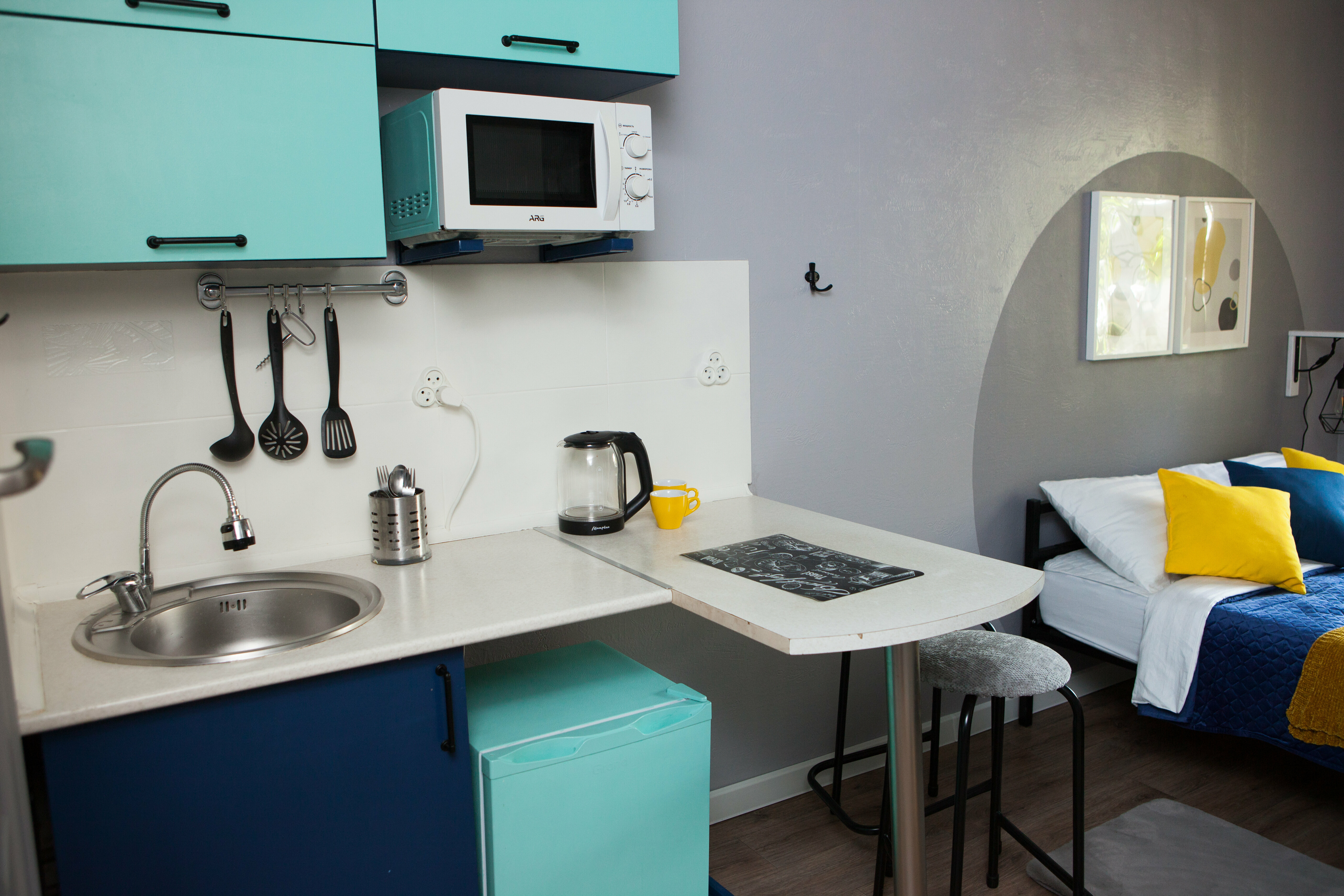 Двухместный гостиничный номер с кухней #3