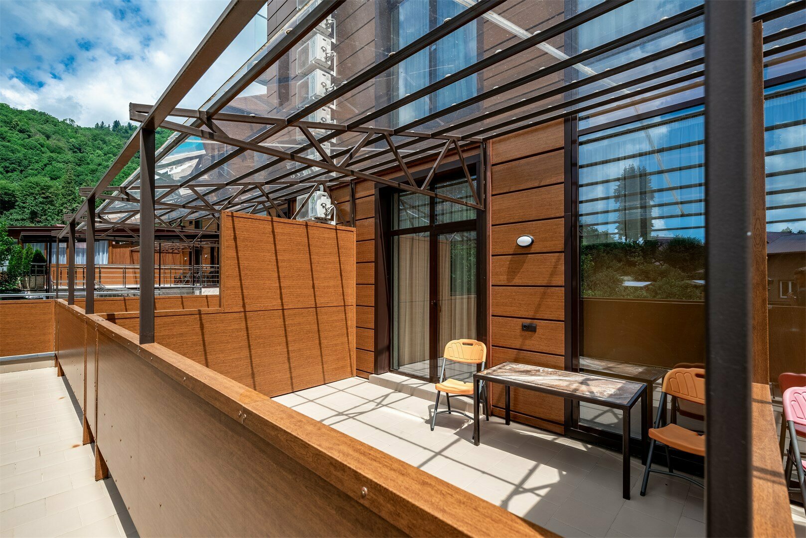 Делюкс | терраса | вид на горы