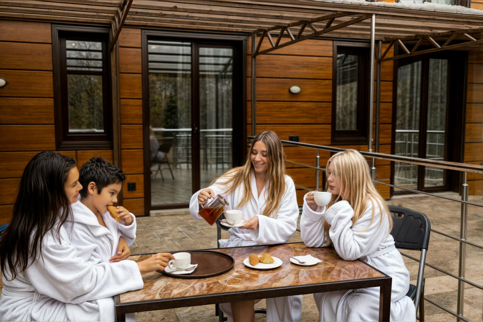 Делюкс | терраса | вид на горы