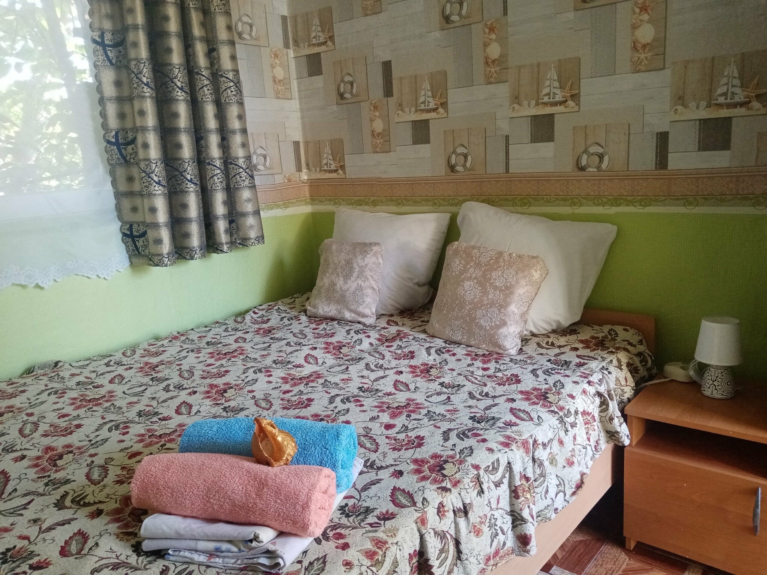 Двухместный номер с 2 отдельными кроватями, вид на сад