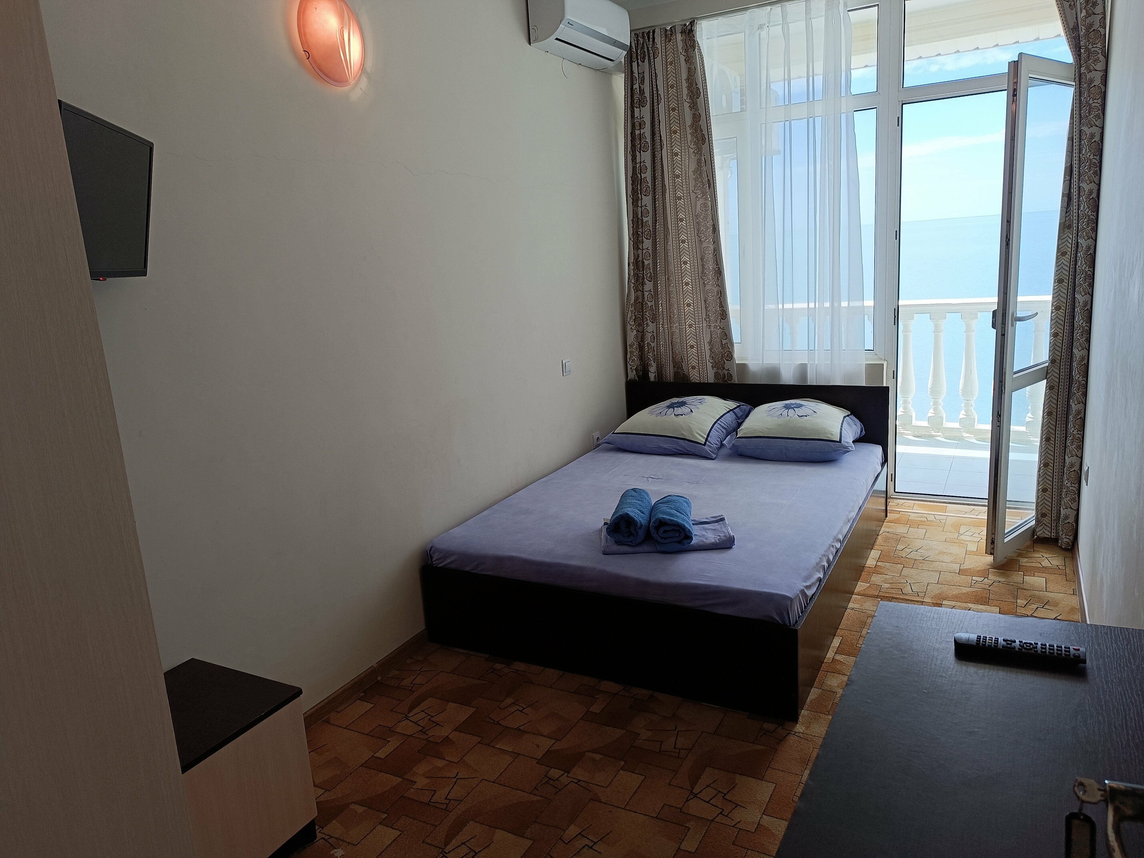 Двухместный номер Делюкс с 1 кроватью и балконом, вид на море