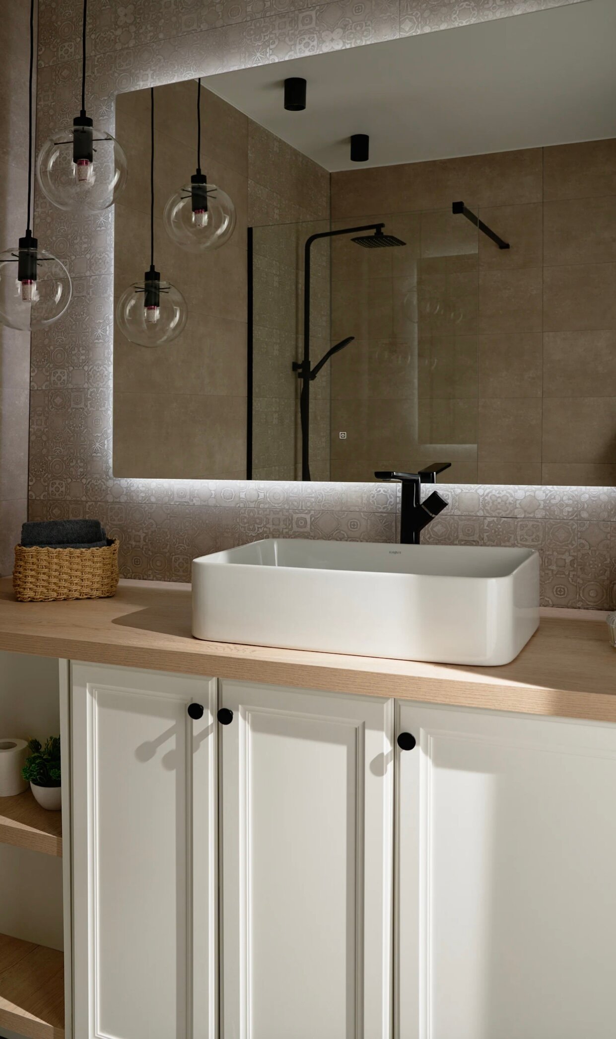 Трехместный номер «Комфорт» с душем