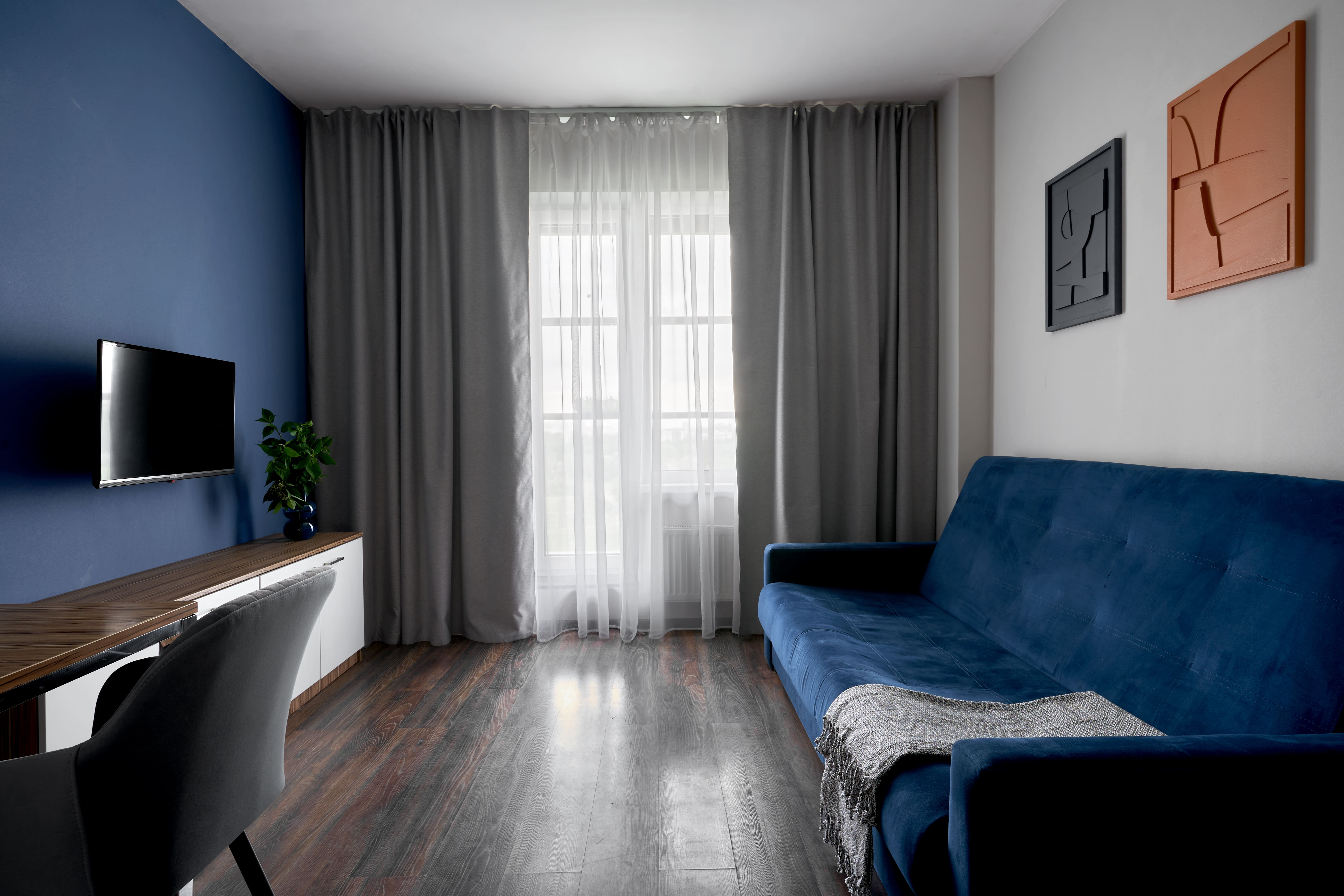 Двухкомнатные апартаменты с кухней-гостиной и отдельной спальней