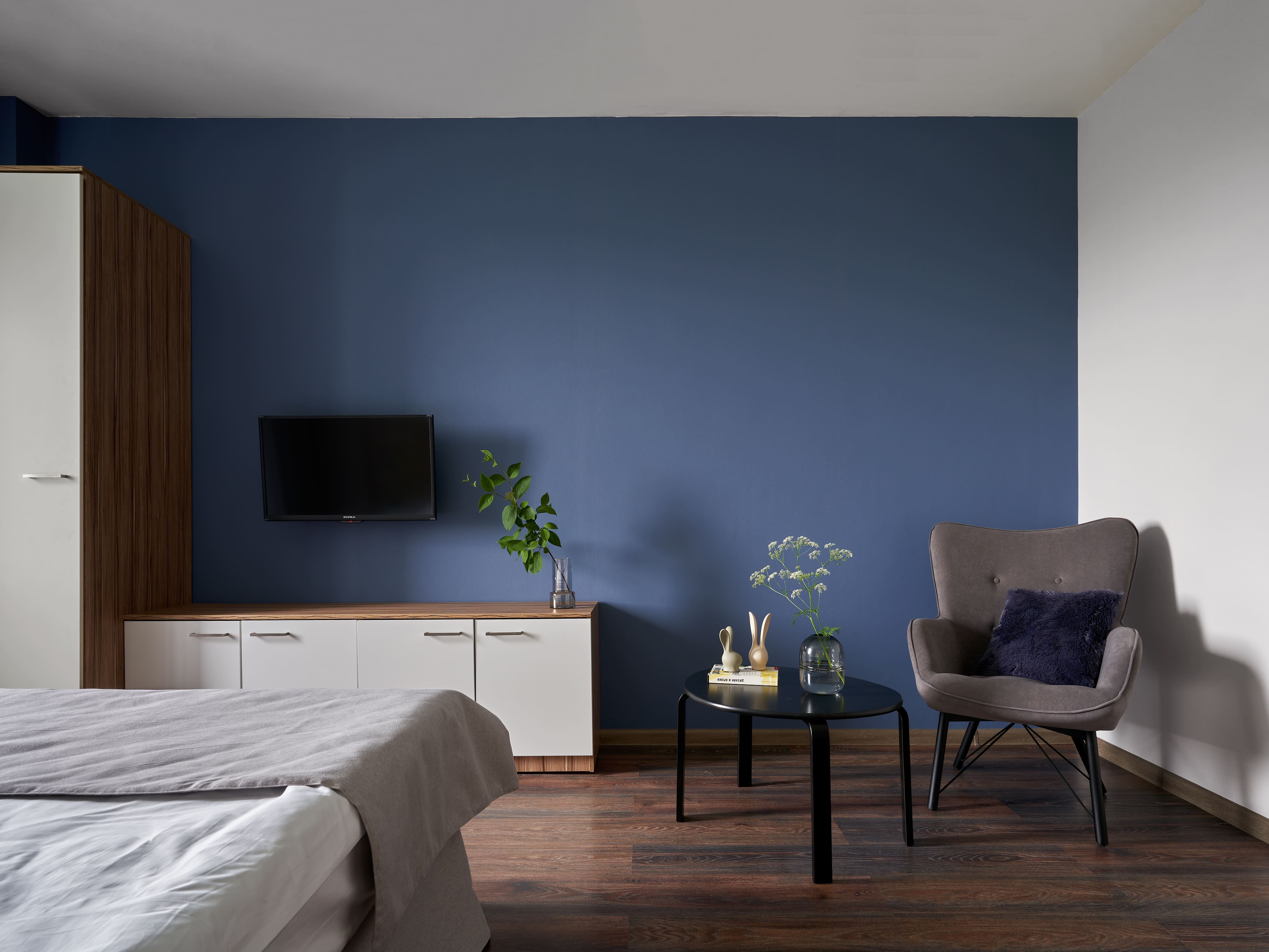 Однокомнатные апартаменты с отдельной кухней и видом на парк