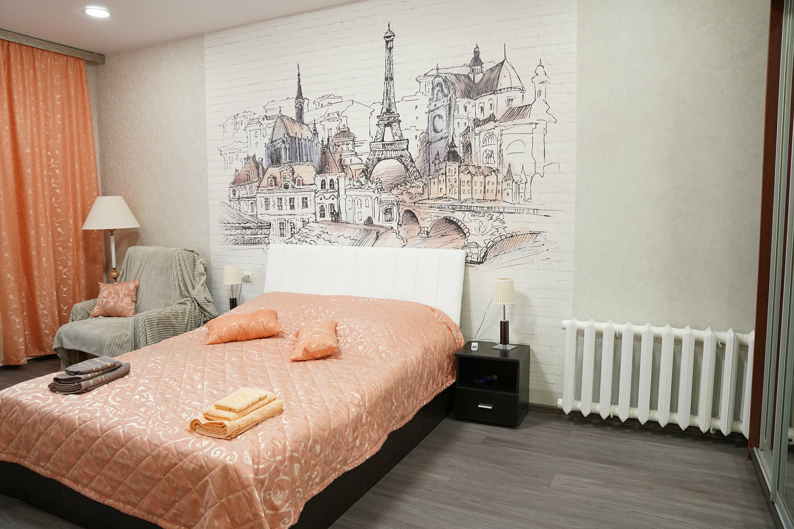 Cемейный номер с собственной ванной комнатой