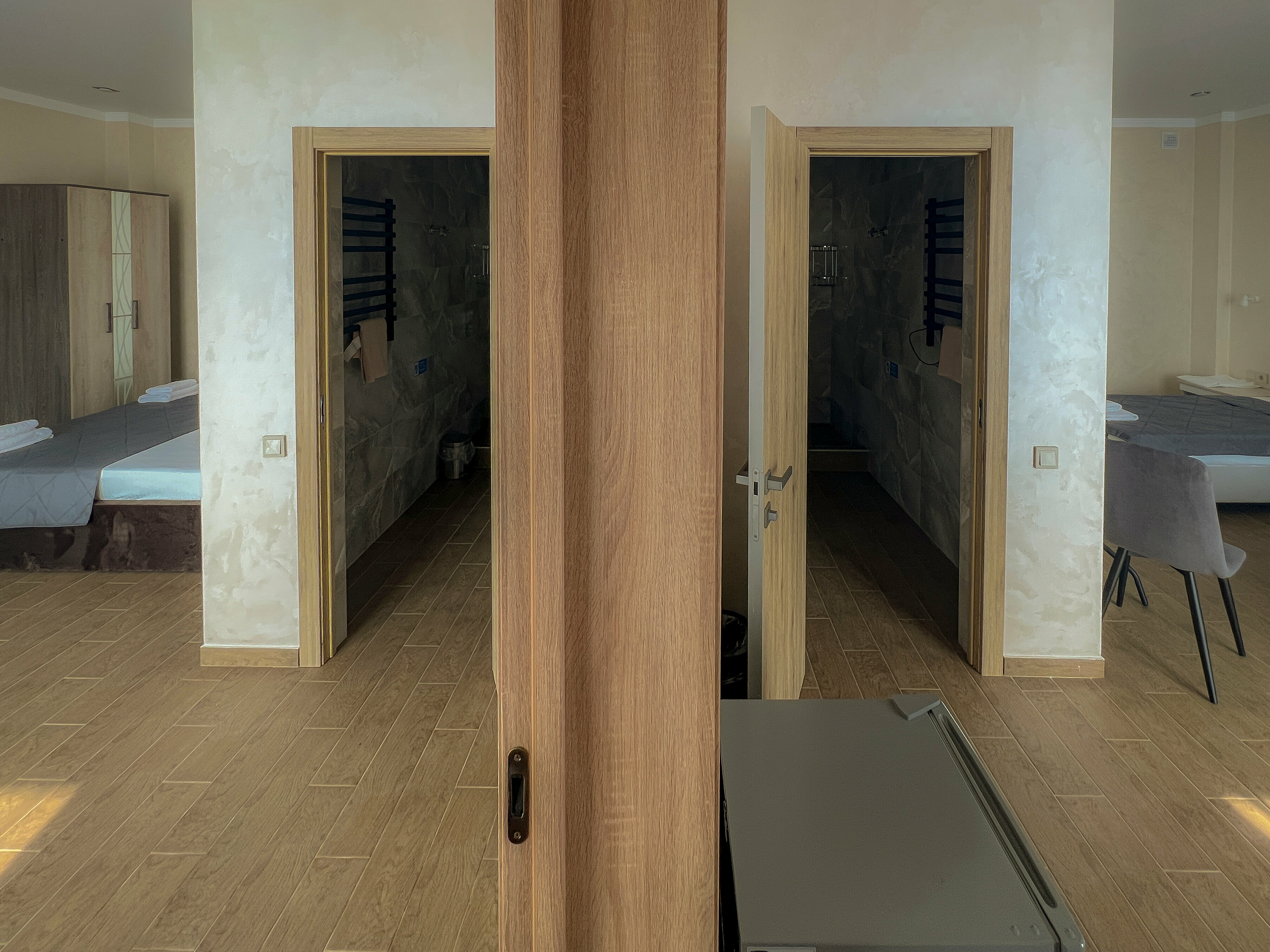 Четырехместный номер с видом на сад