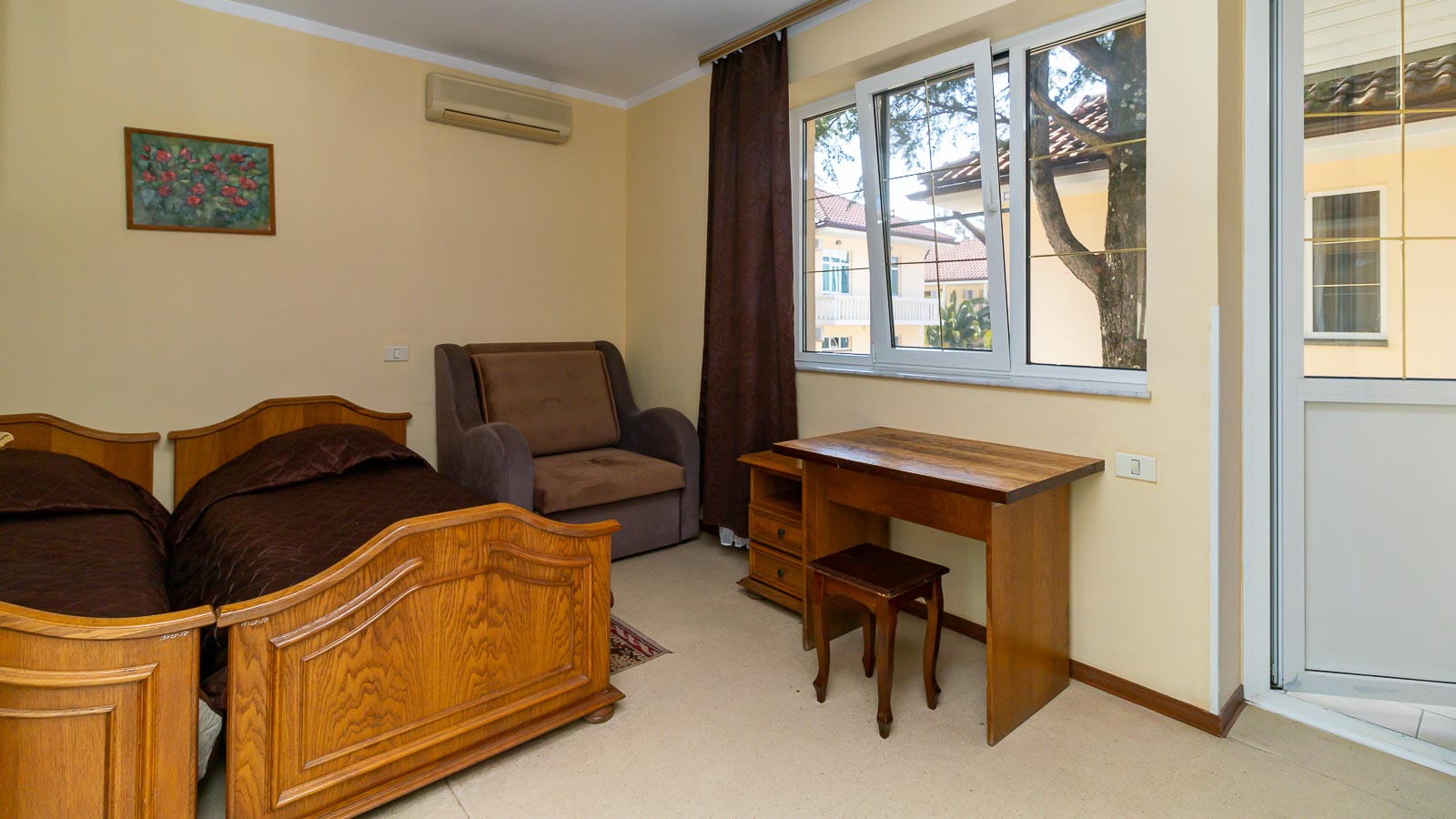 Стандартный двухместный номер с 1 кроватью или 2 отдельными кроватями и балконом