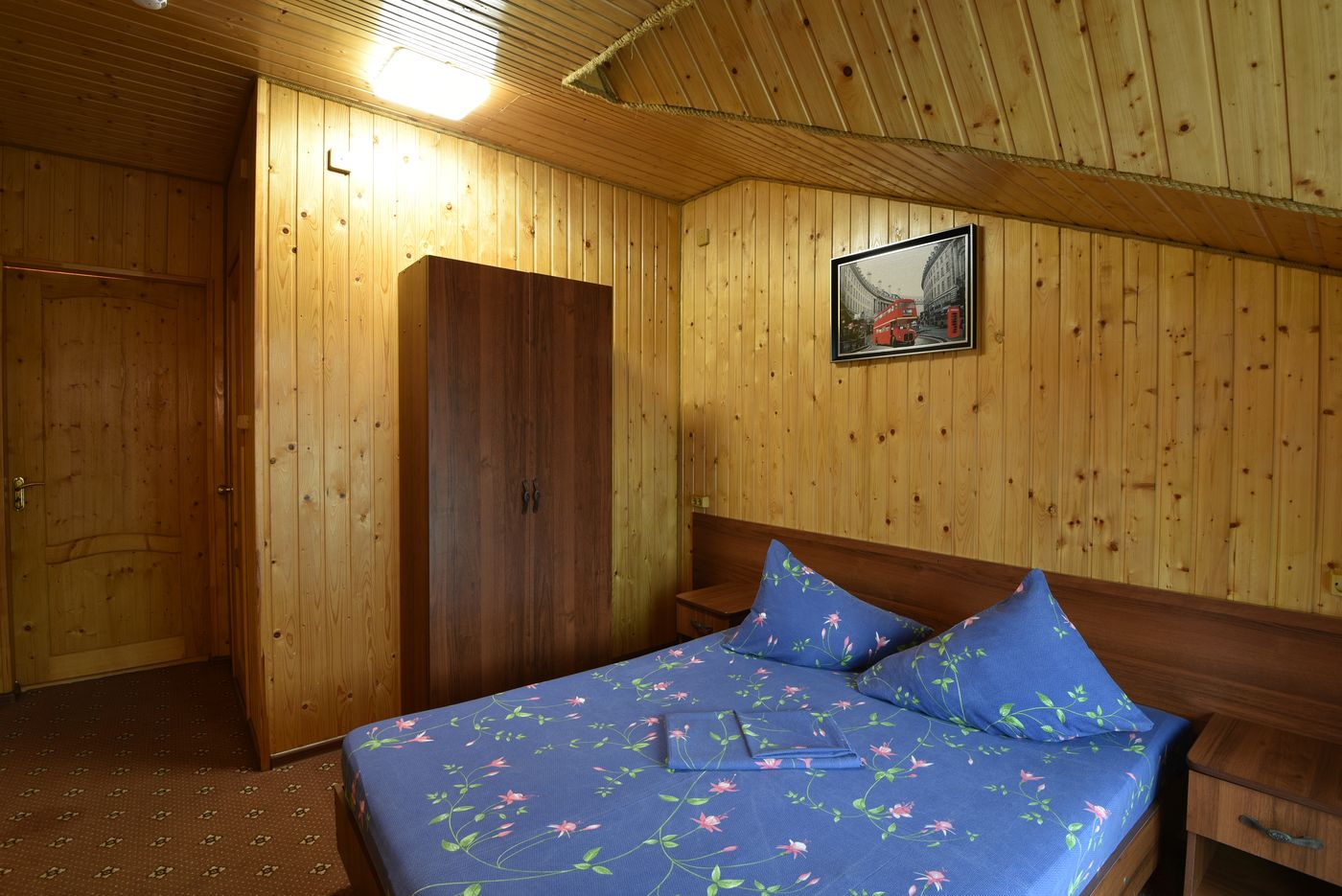 Двухместный номер с 1 кроватью и балконом