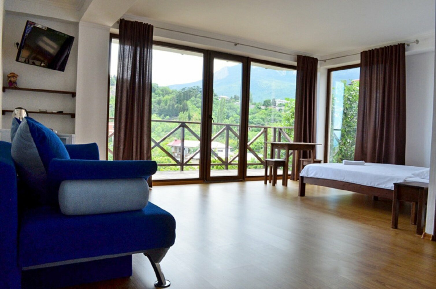 Двухместный номер с 1 кроватью и балконом, вид на море