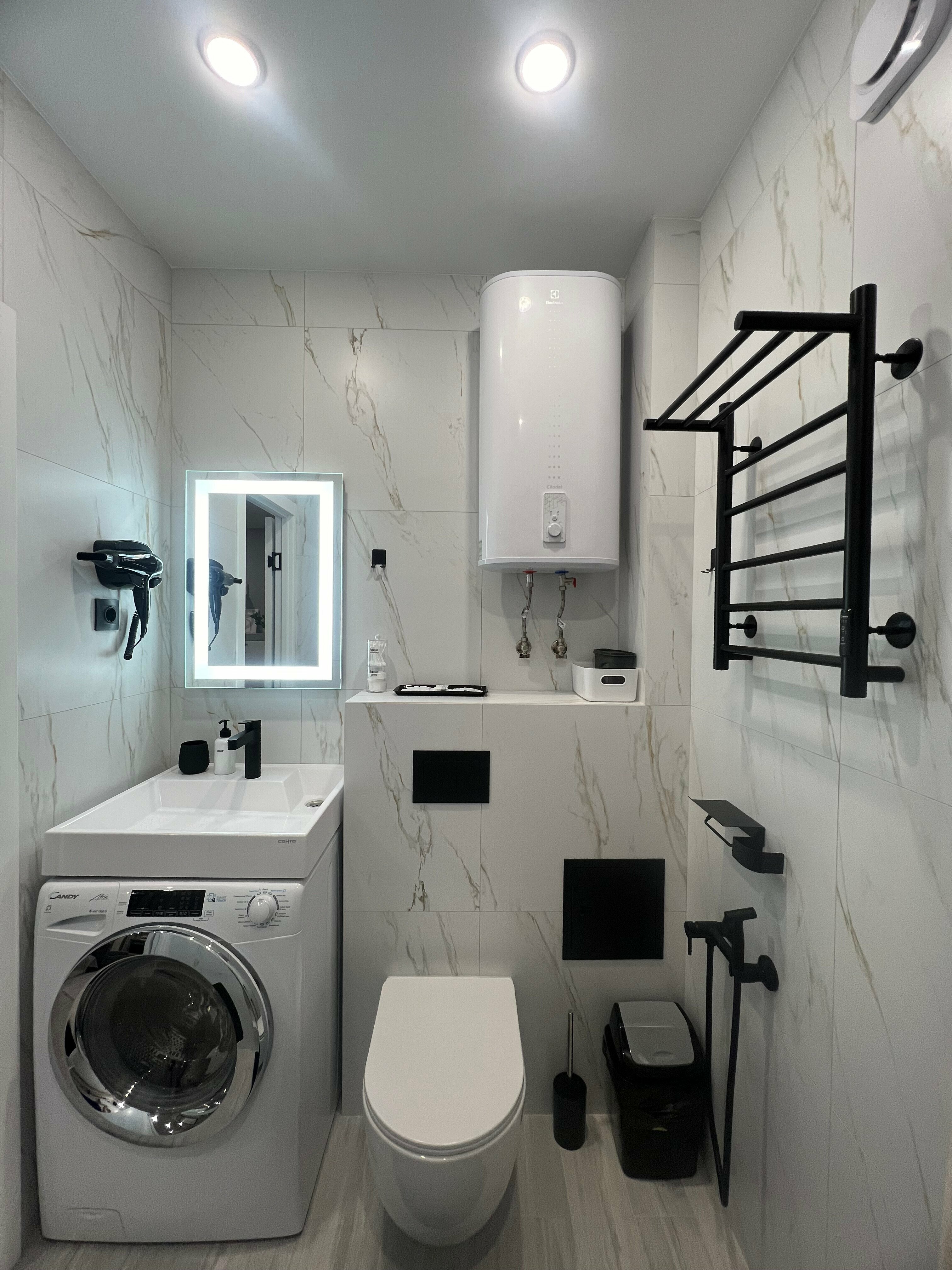 Семейный апартамент "Беж" с кухней и стирально-сушильной машиной