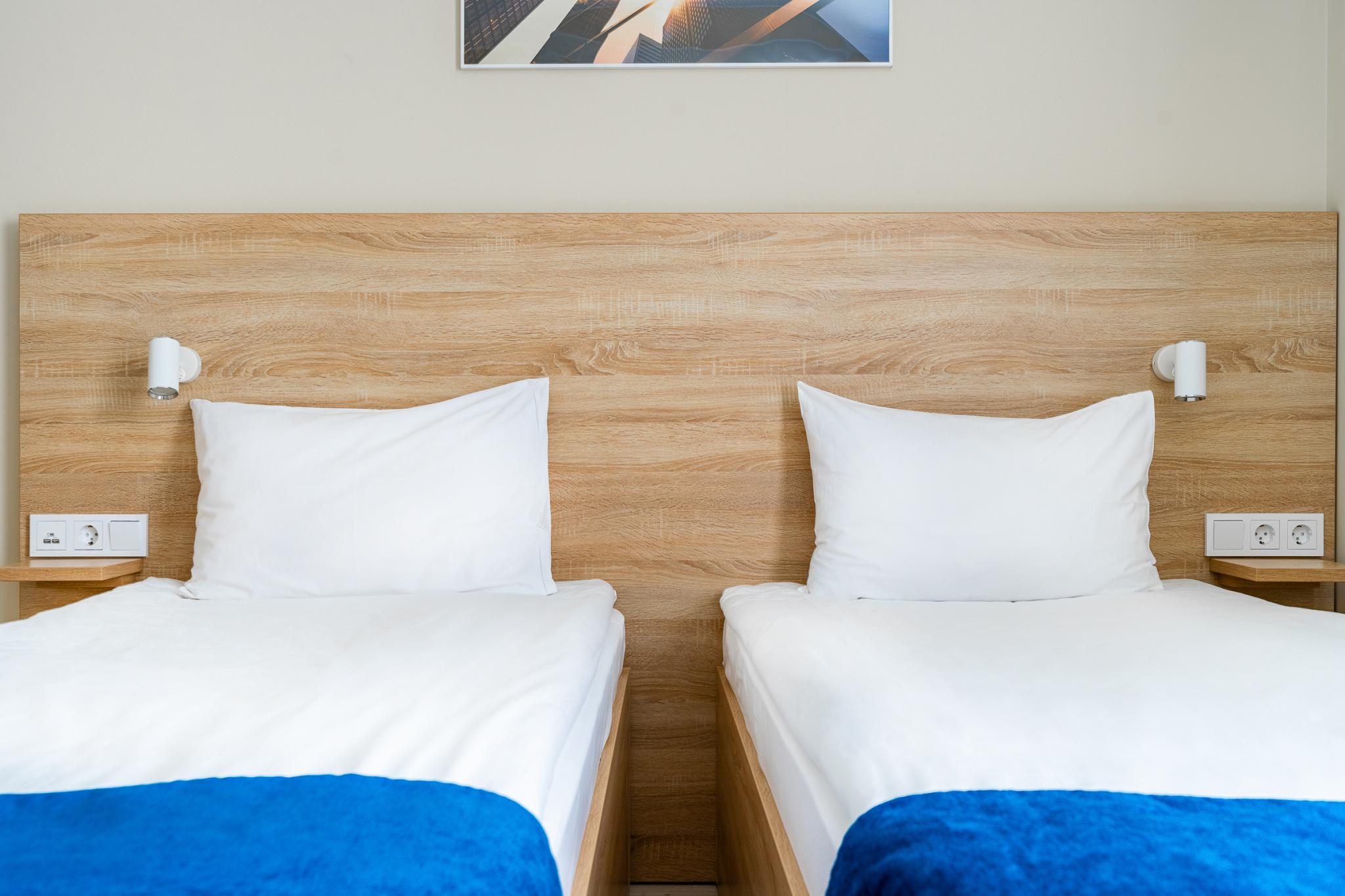 1-комнатные апартаменты стандарт с 2 односпальными кроватями