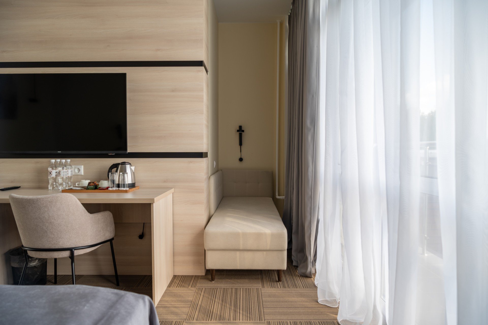 Двухместный с 1 кроватью или 2 отдельными кроватями и душем