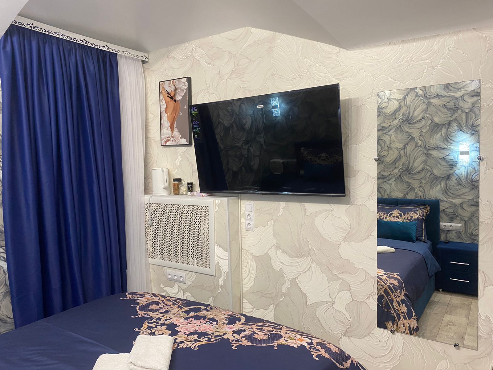 Номер комфорт со своим санузлом, душем и телевизором СМАРТ ТВ