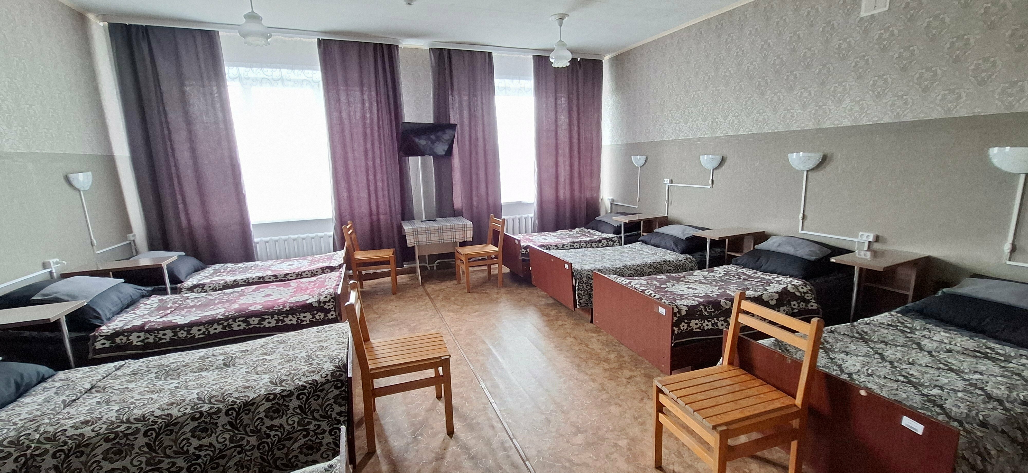 Кровать в общем 8-местном номере