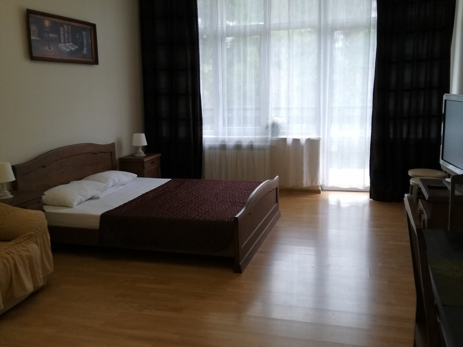 Двухместный номер с 1 кроватью и балконом