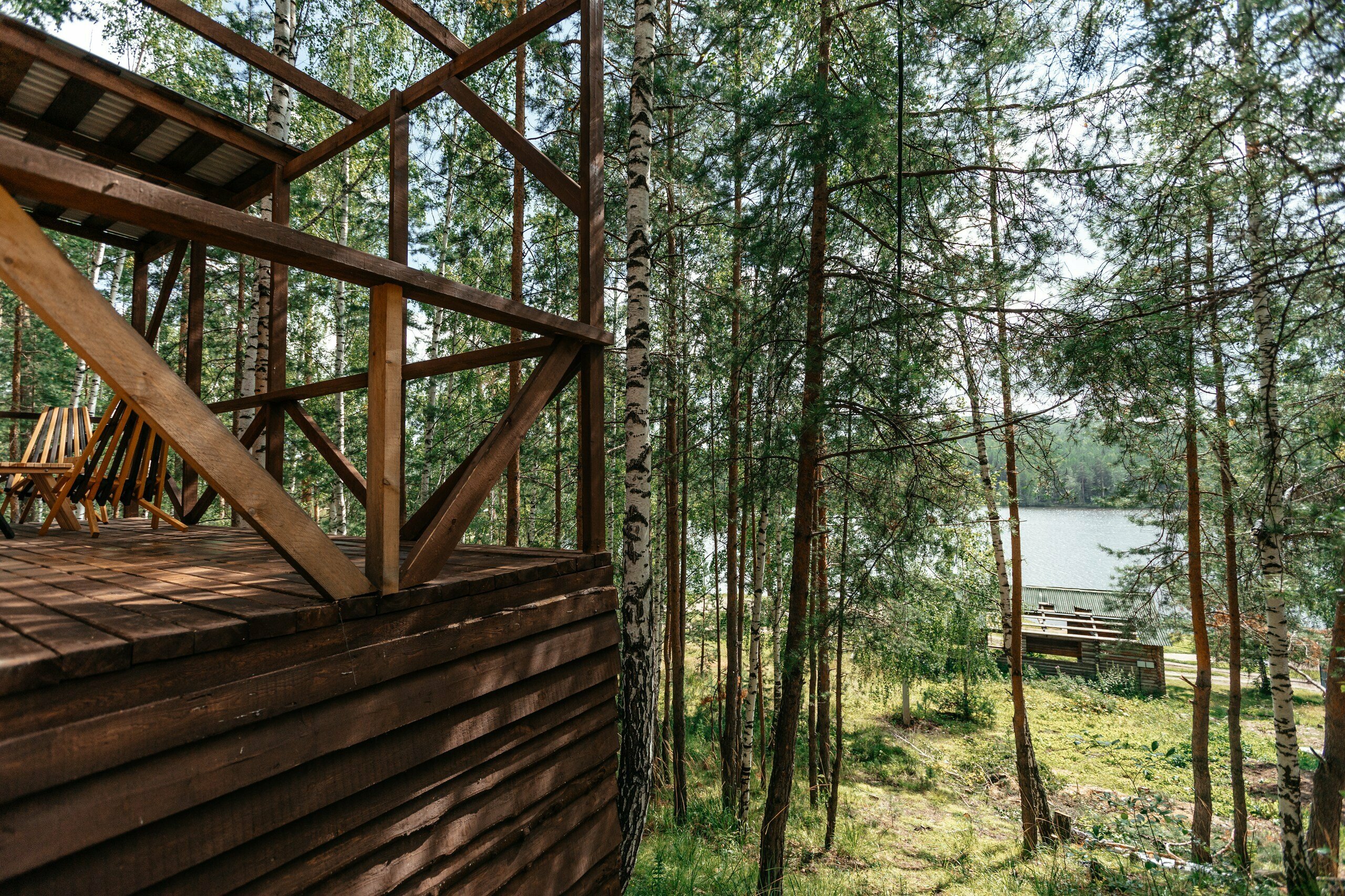 Домик 5 (четырехместный номер с видом на озеро)