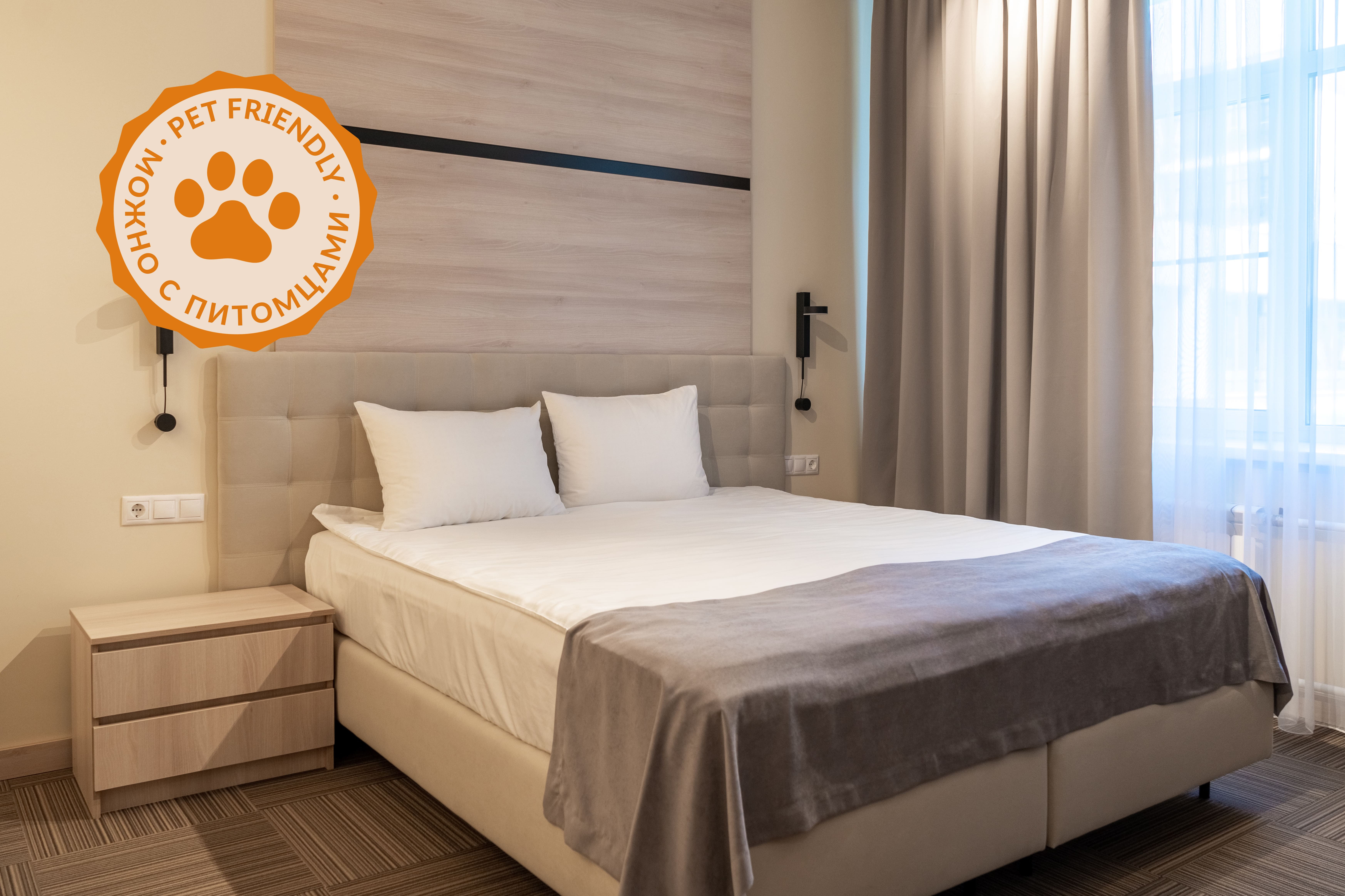 Двухместный с 1 кроватью или 2 отдельными кроватями и душем