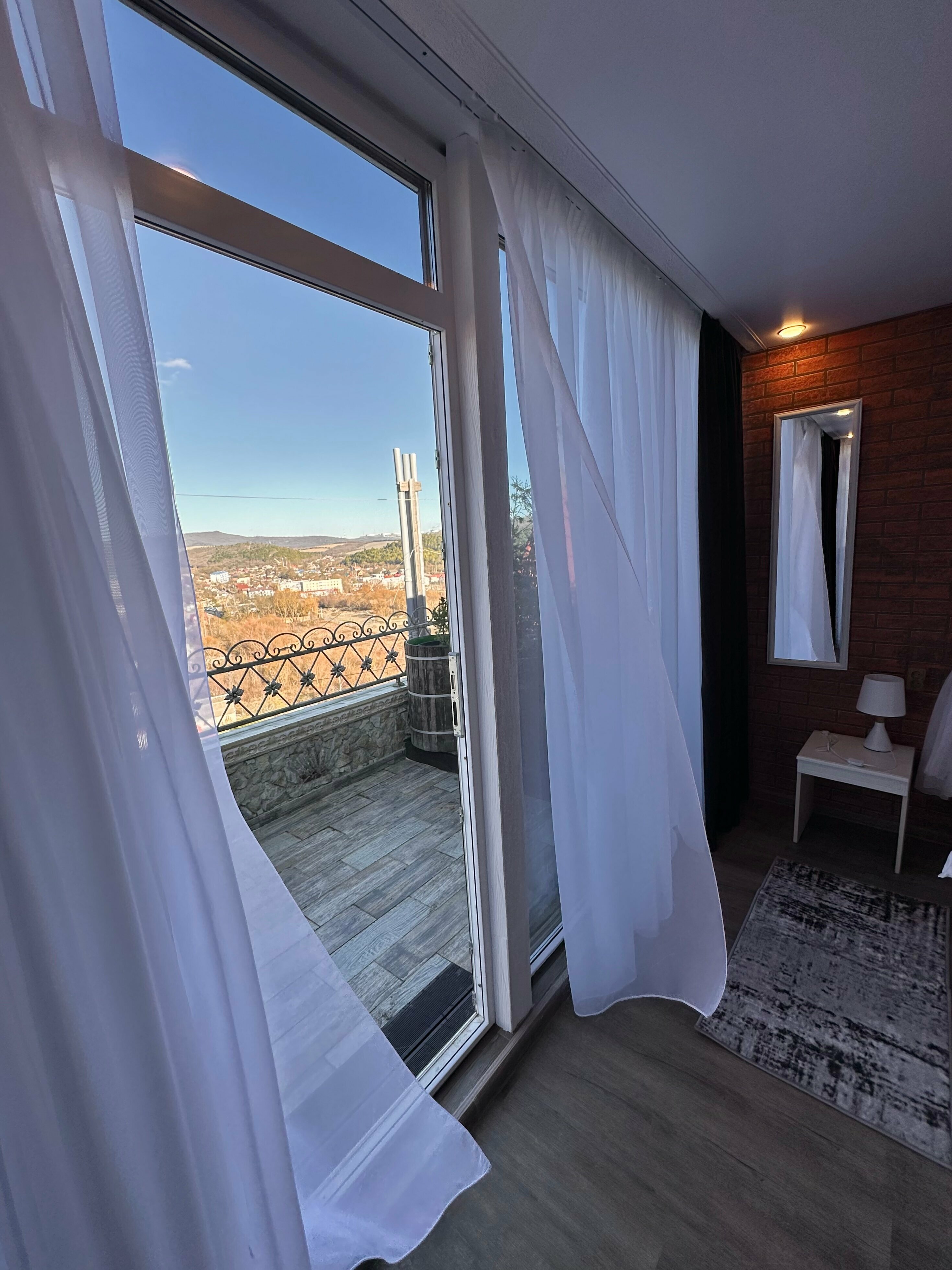 Двухместный номер с 1 кроватью и террасой