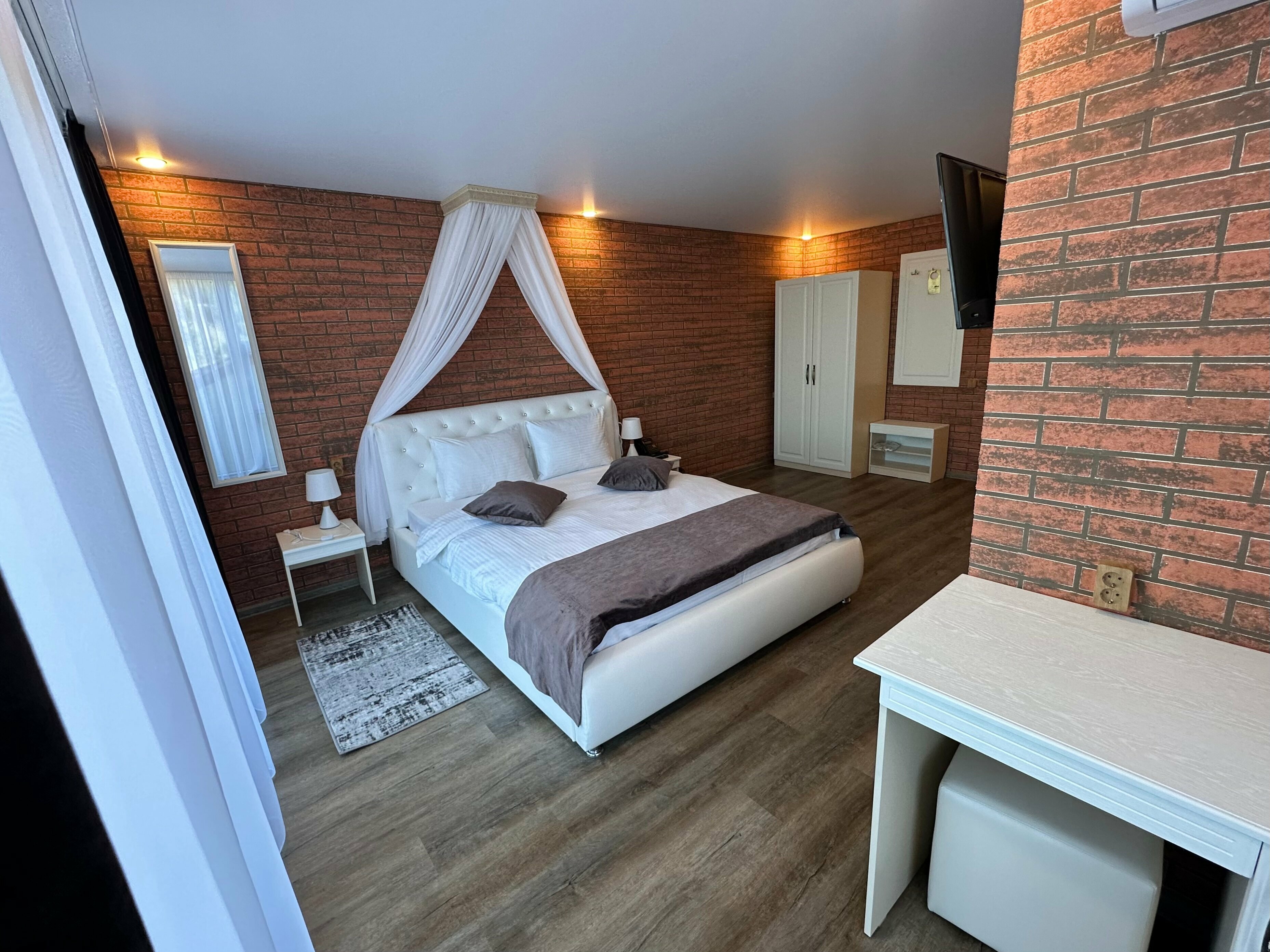 Двухместный номер с 1 кроватью и террасой