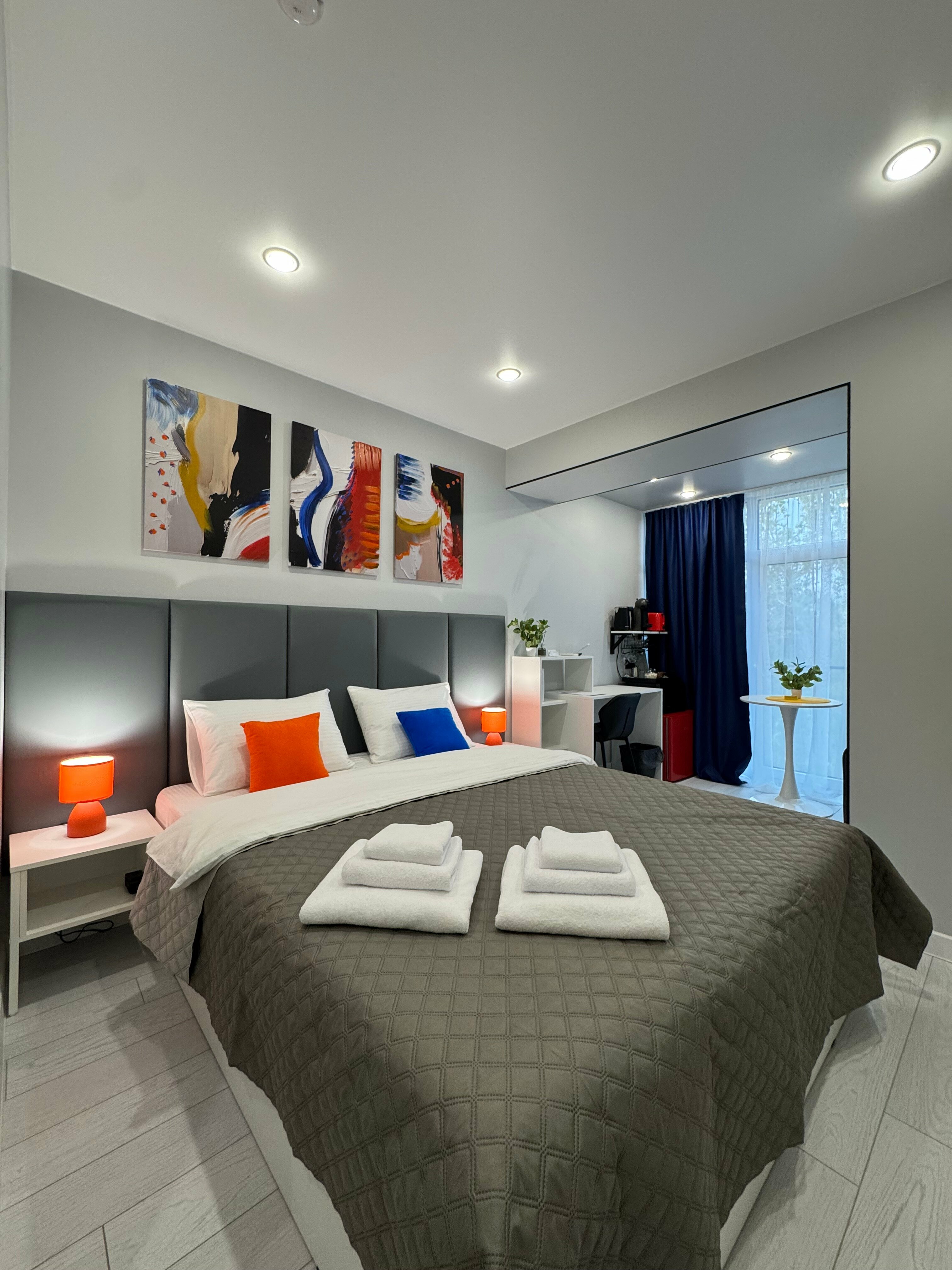 Апартамент "В цвете" с мини-кухней и стирально-сушильной машиной