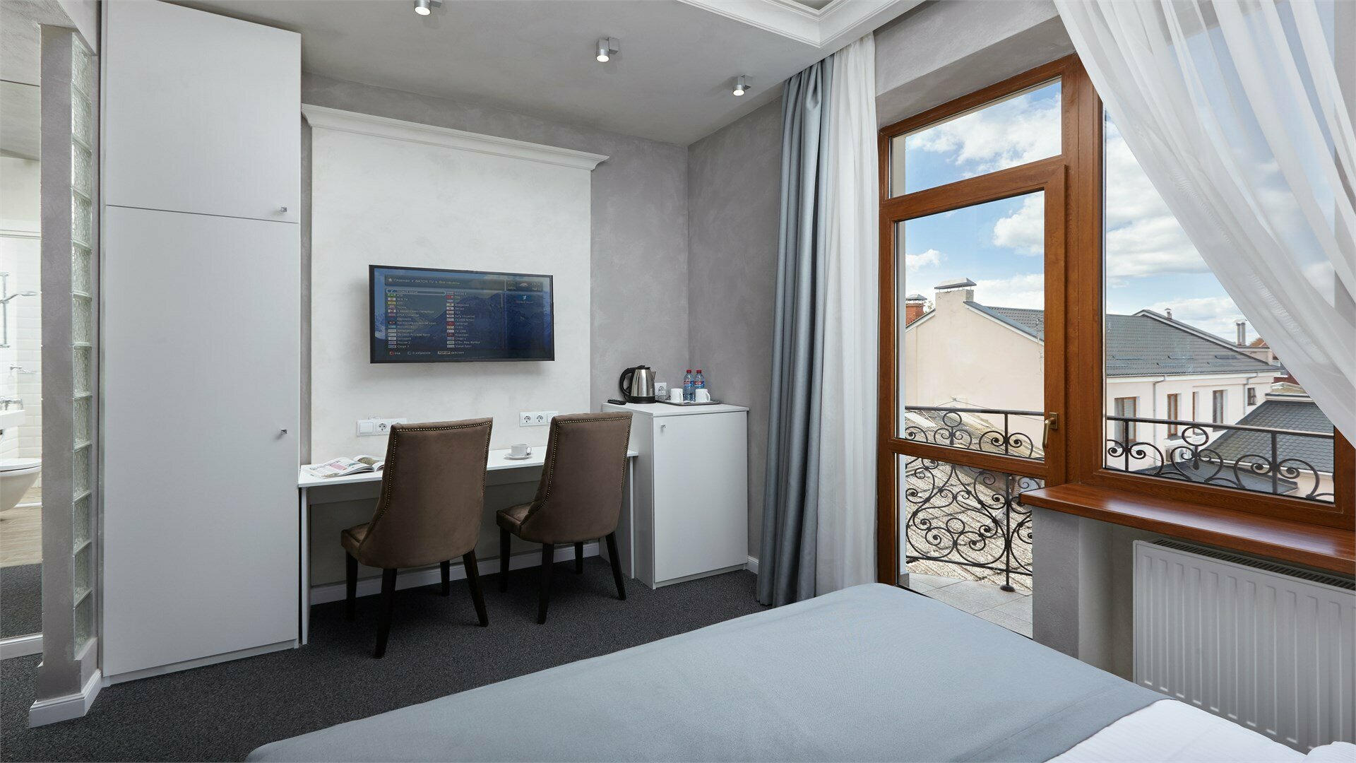 Двухместный номер с 1 кроватью и балконом