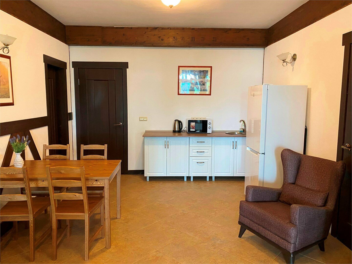 Апартаменты-шале с 2 спальнями с террасой