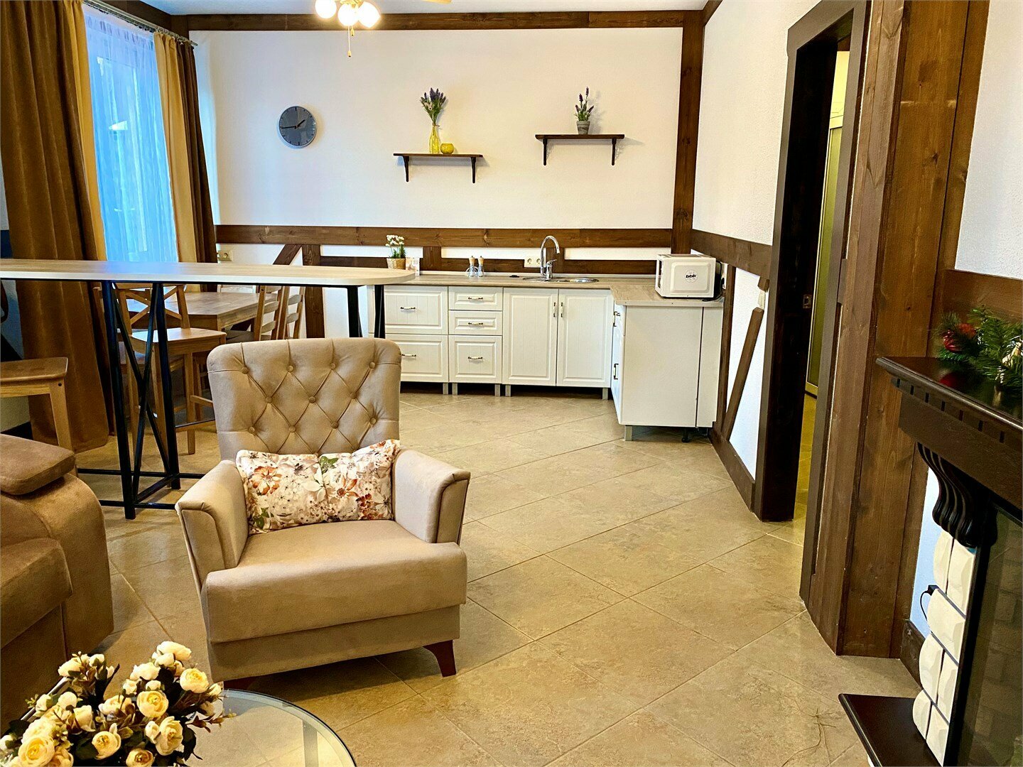 Апартаменты-шале студио с 1 спальней