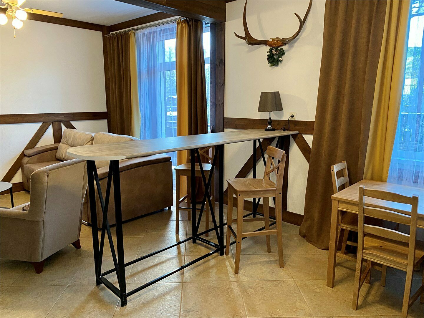 Апартаменты-шале студио с 1 спальней