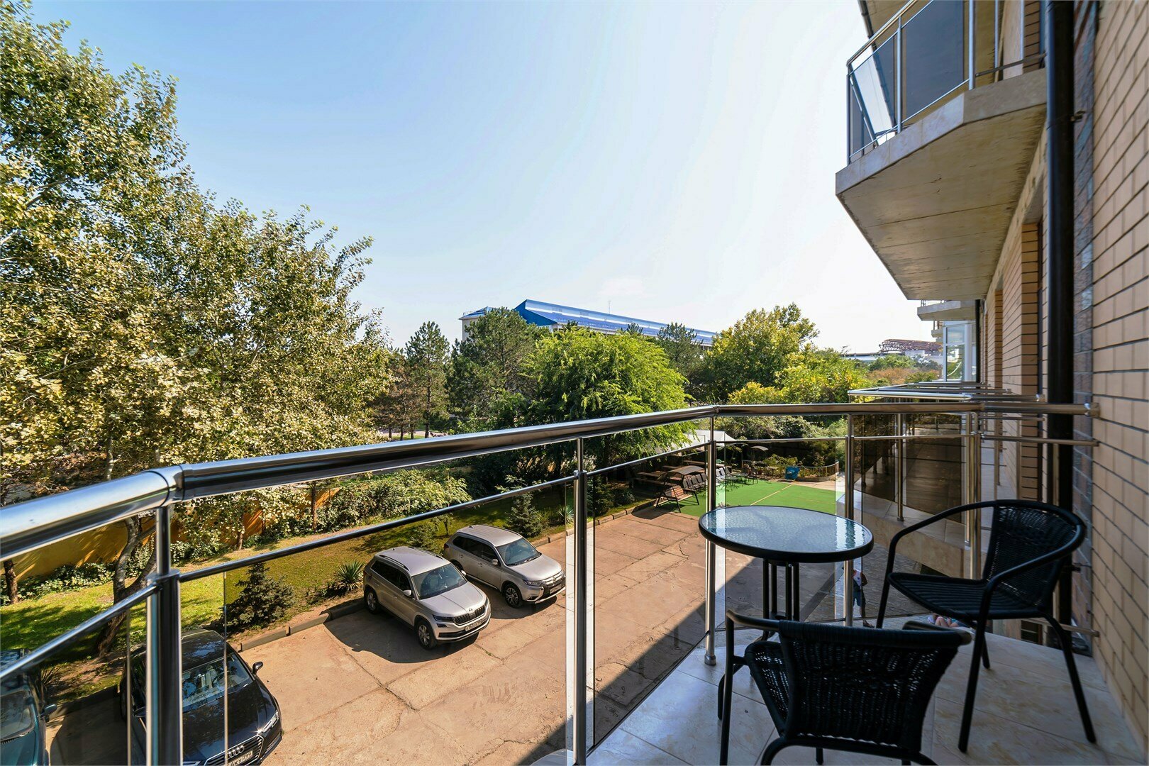 Двухместный номер «Семья 2» с балконом, вид на парк, 2-3 этаж