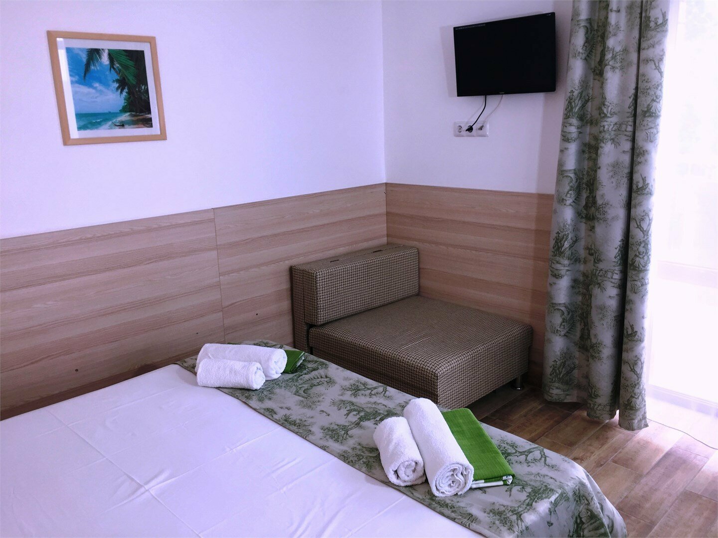 Двухместный номер «Комфорт» с террасой, вид на пляж, 1 этаж