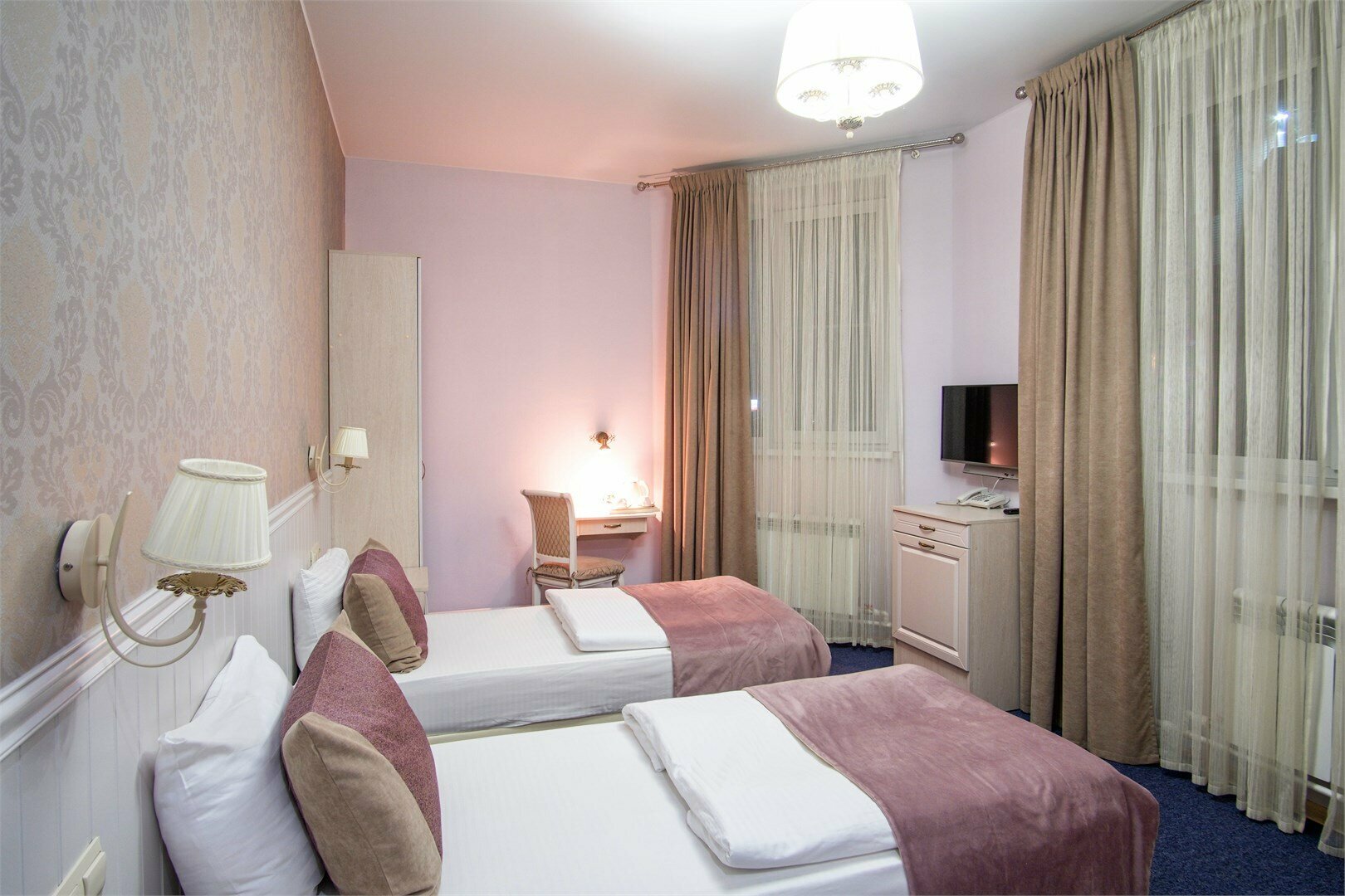 ДВУХМЕСТНЫЙ "КОМФОРТ" С ДВУМЯ ОДНОСПАЛЬНЫМИ КРОВАТЯМИ